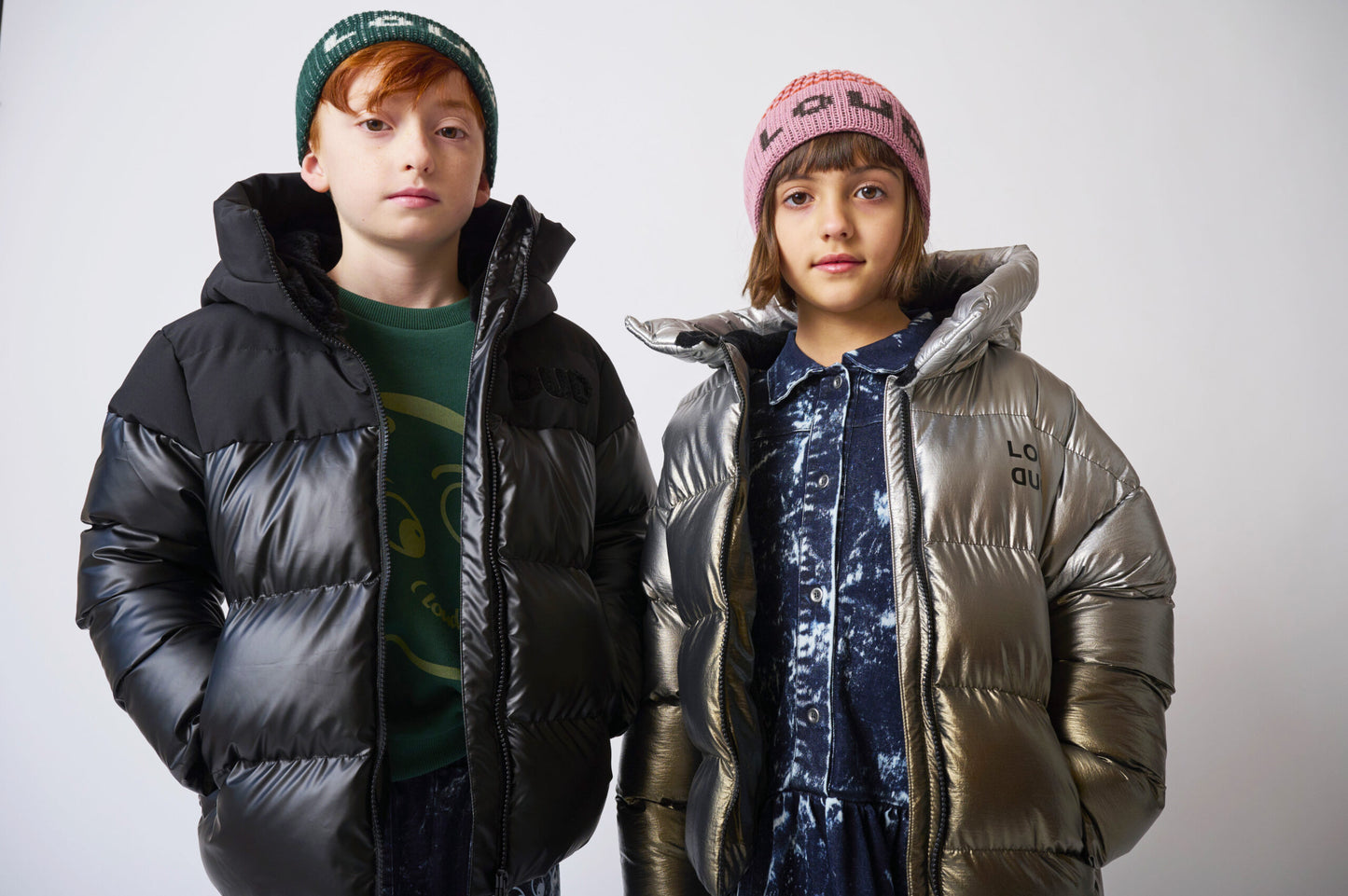 SMILE - Silver/Bronze Ombré Outerwear Hooded Jacket