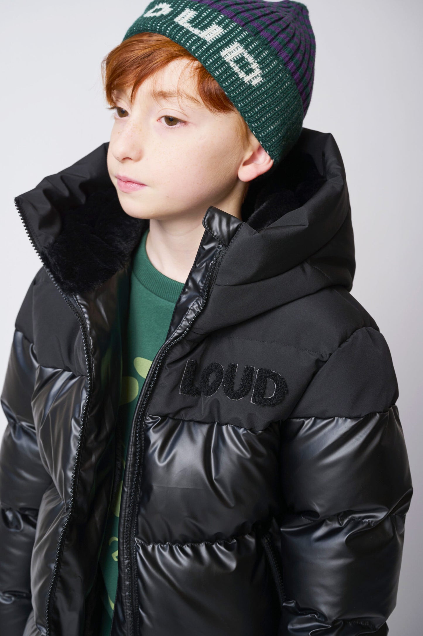 EDEN - Black/On Black Outerwear Hooded Jacket