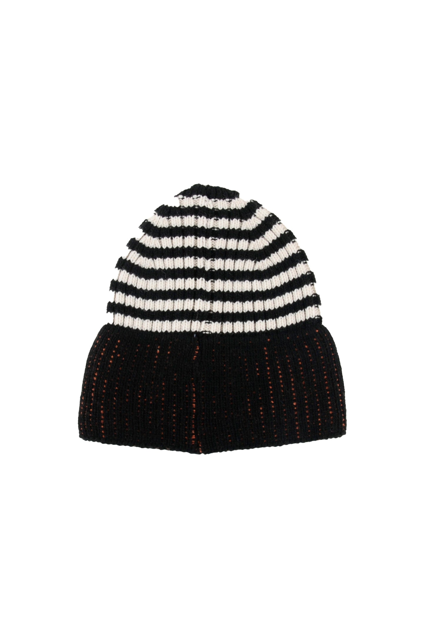 WHISPER - Black-Ecru-Orange Beanie Hat