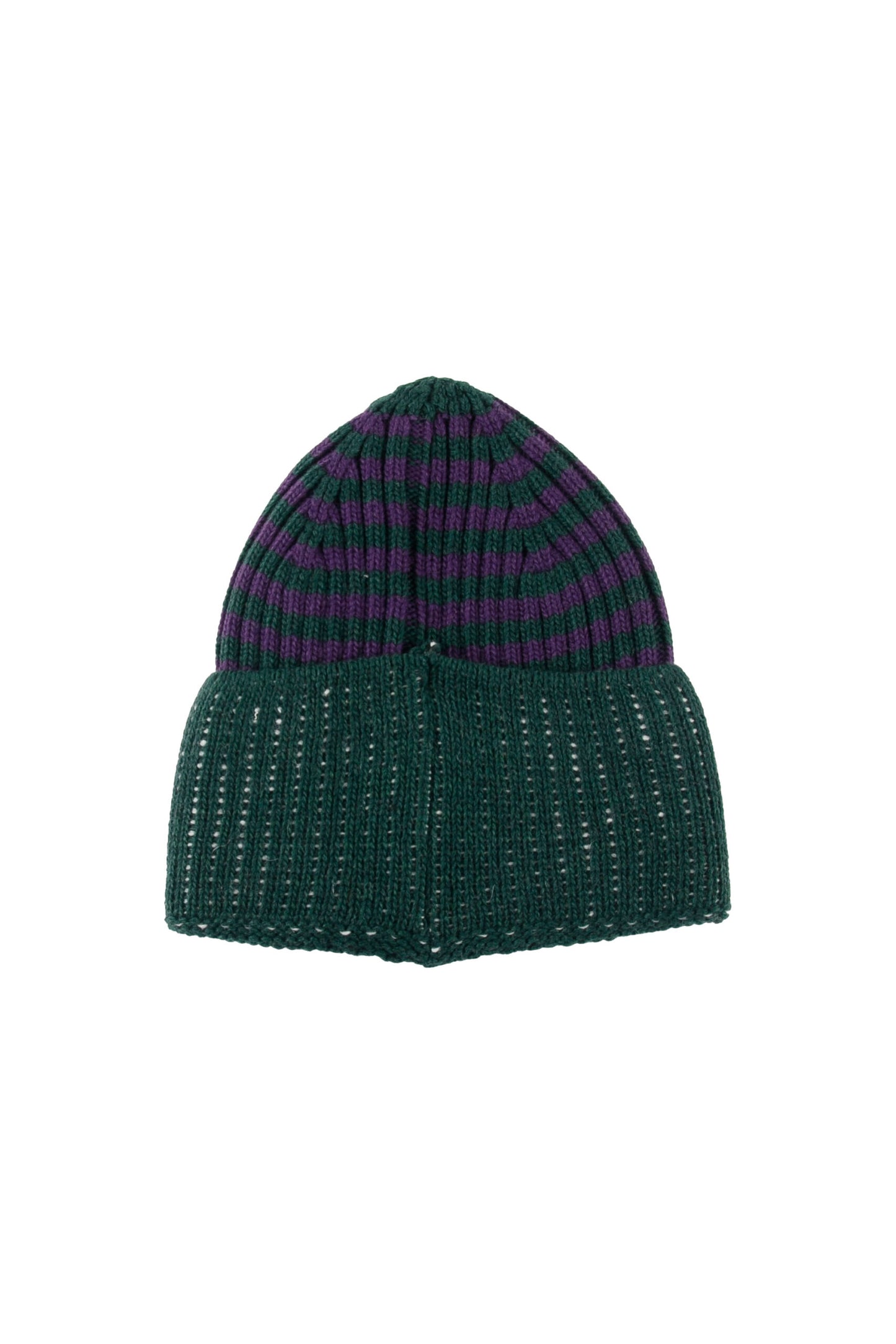 WHISPER - Dark Green-Purple-Ecru Beanie Hat