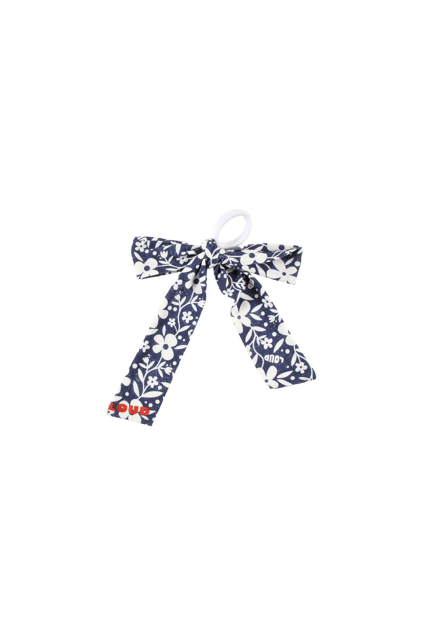 GLITZY - Flower AOP HAIR bow elastic