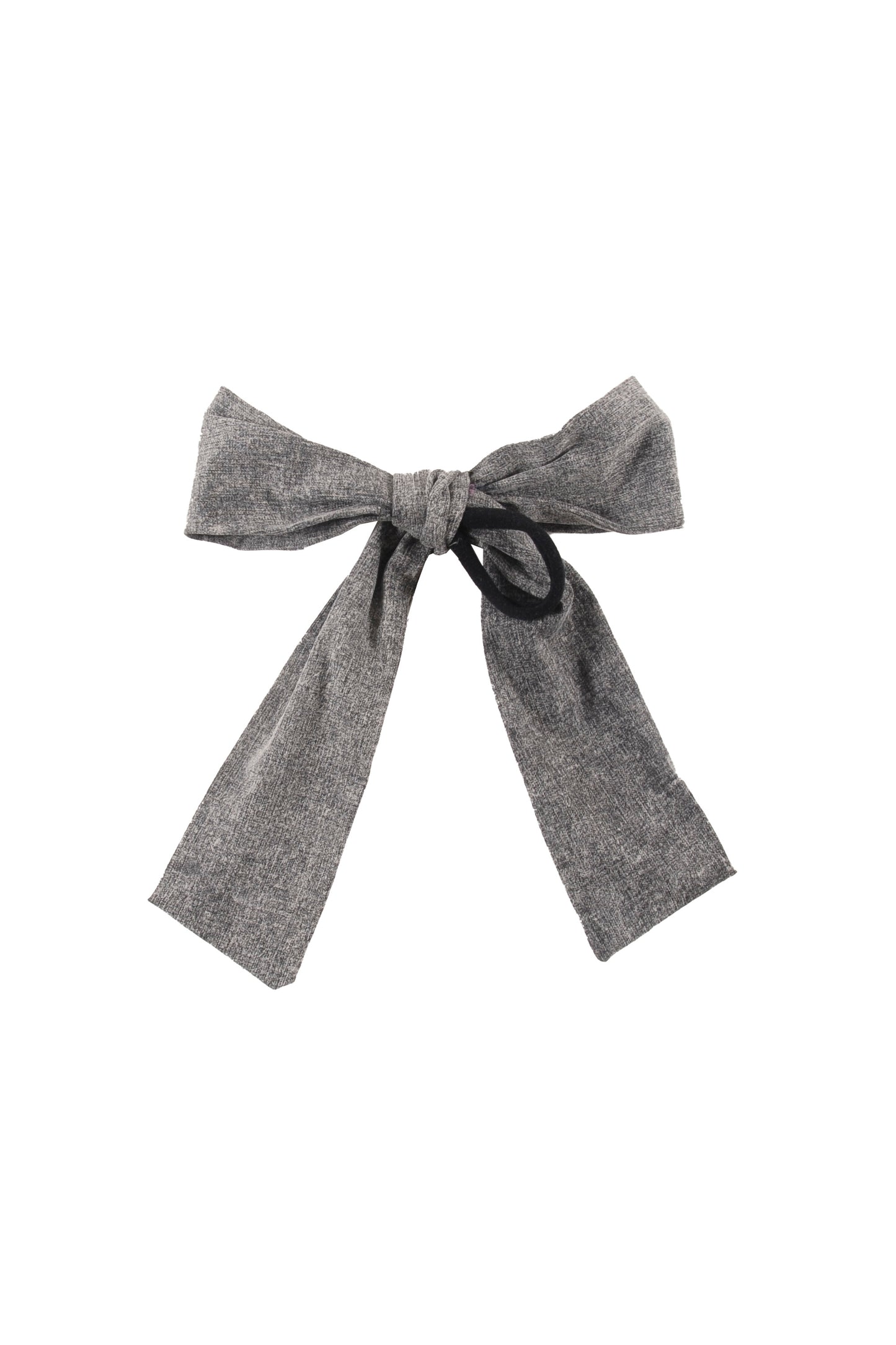LUST - Light Grey Stone Wash Hair Bow