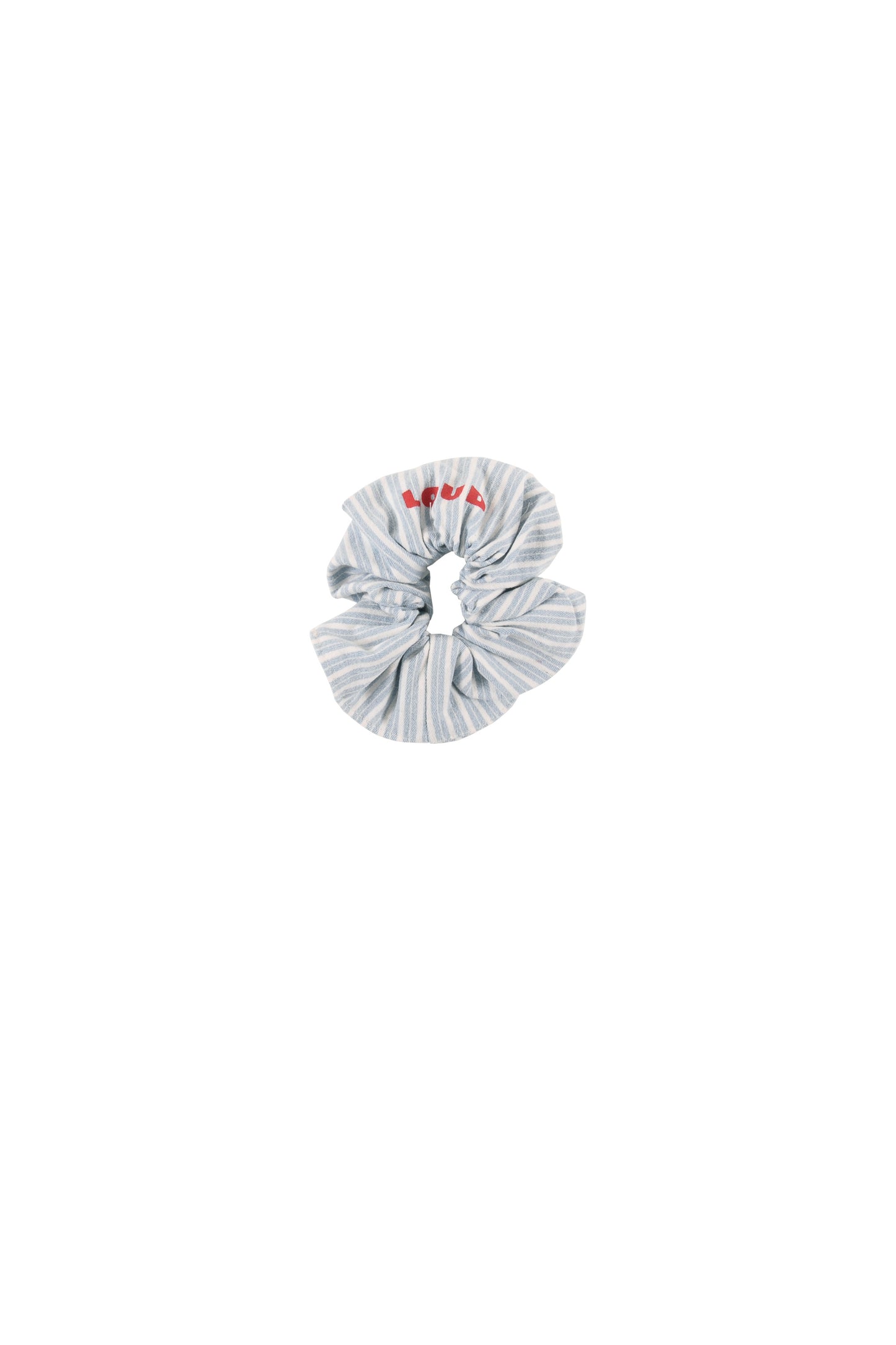 COCCO - Mid Blue Stripe Hair Scrunchy (SAMPLE)