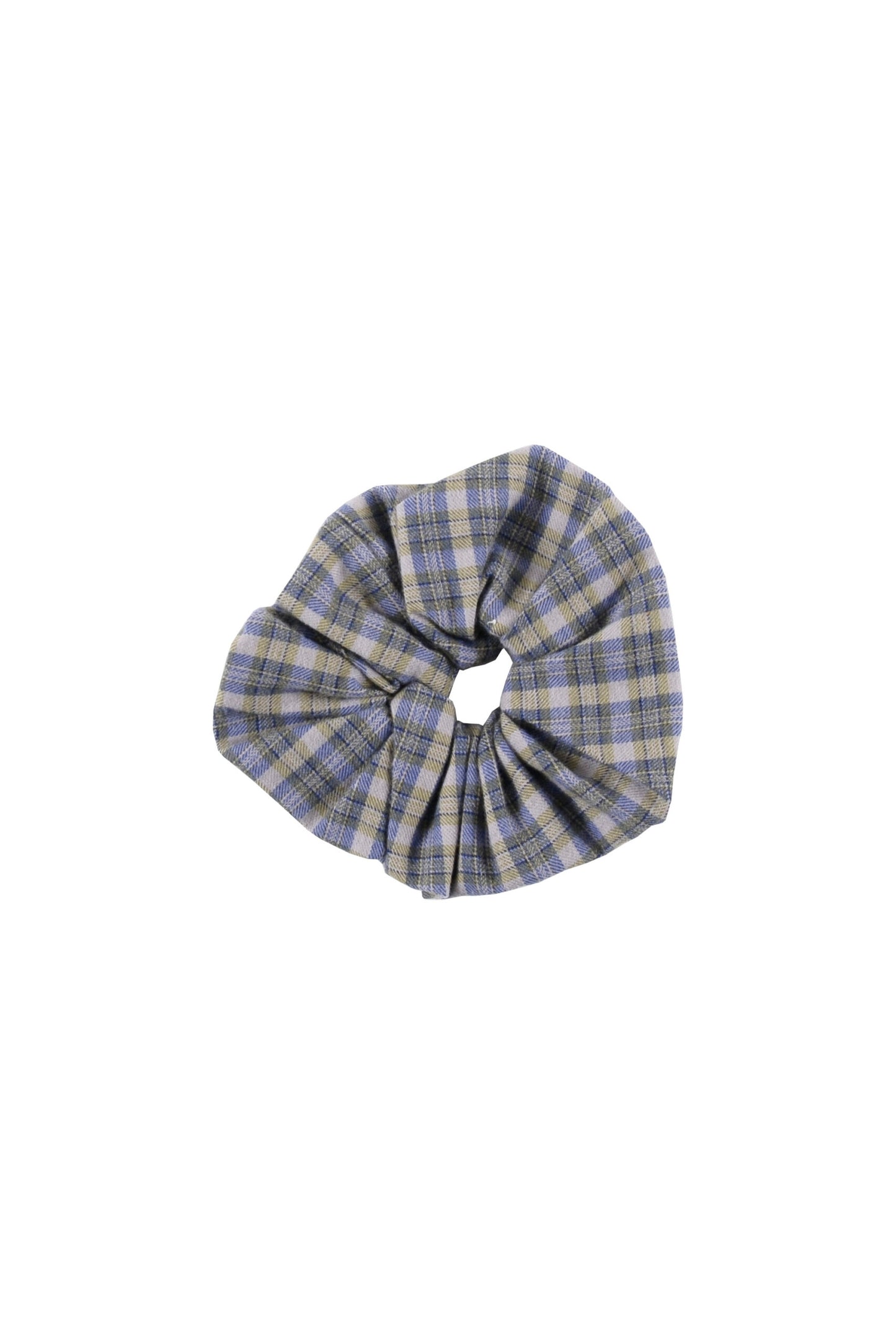 HOLLY - Check Pear/Lavender Hair Scrunchy
