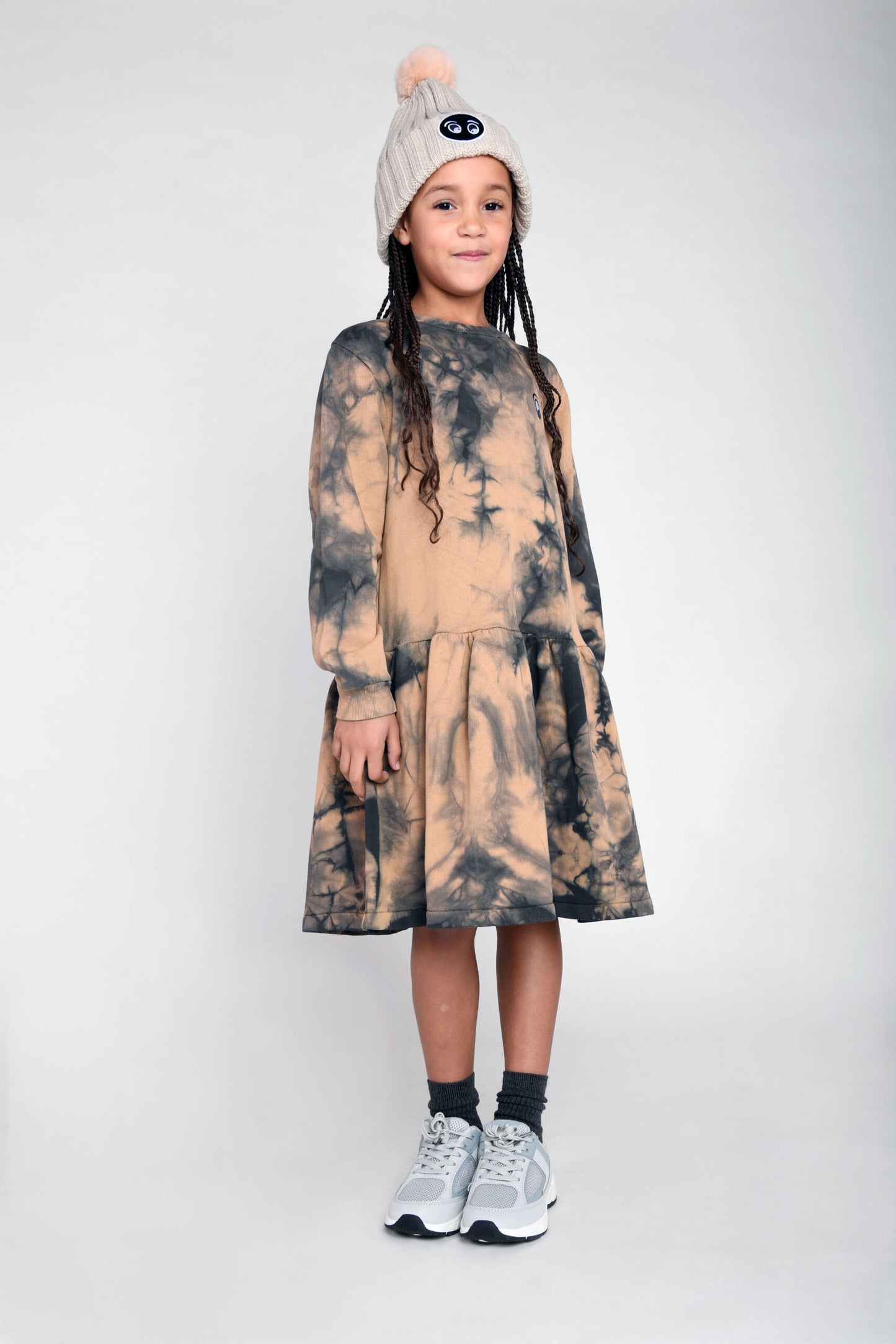 TIME - Doe Tie Dye Dress Loose Fit
