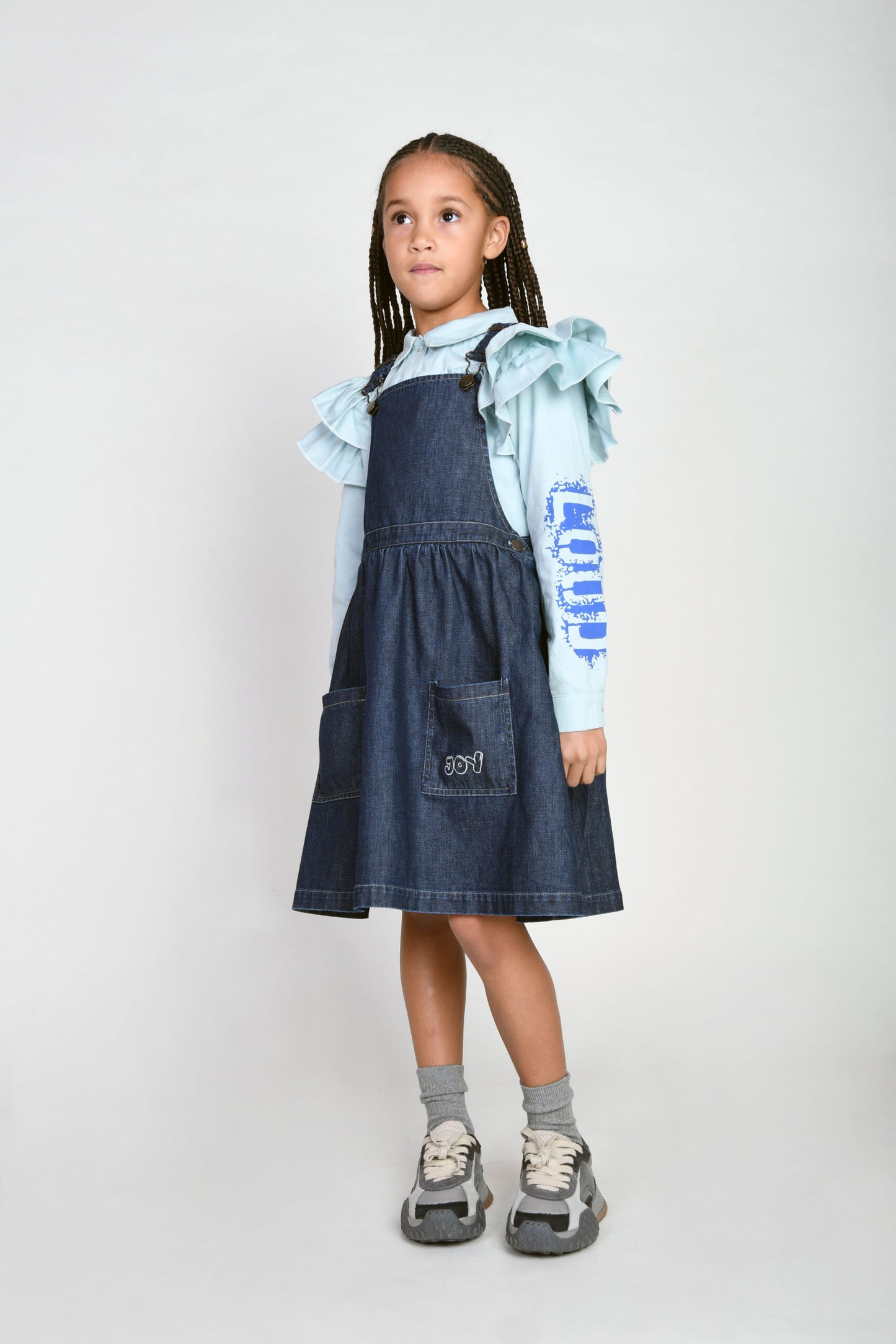 THRILL - Blue Denim Dress Dungaree