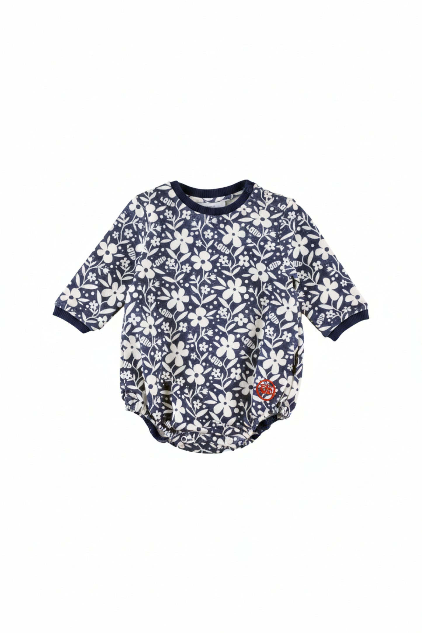 MARIBEL - Flower AOP Baby ROMPER relaxed fit