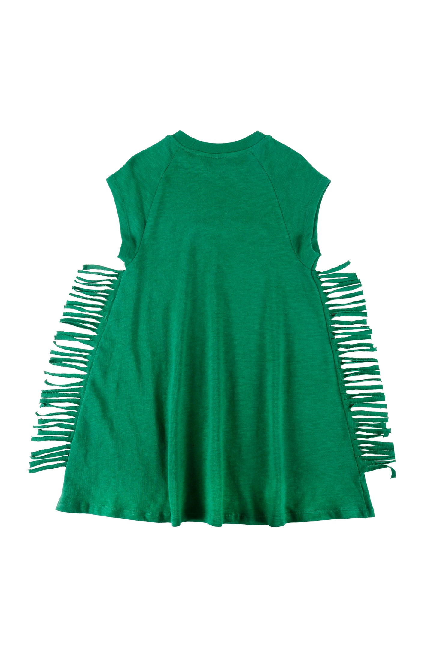 BELVEDERE - Green Dress Loose Fit Fringes Body (SAMPLE)