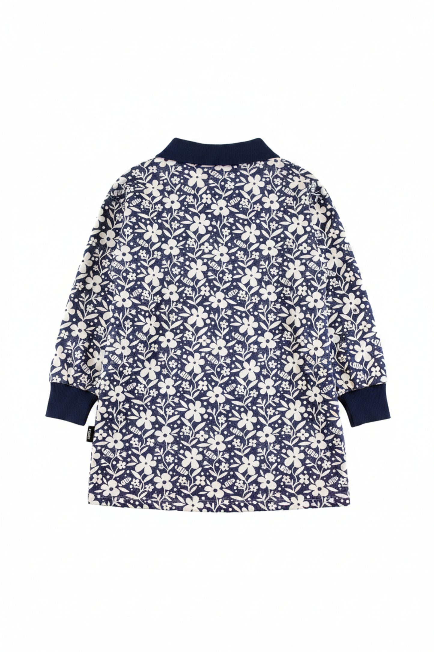 ALPS - Flower AOP Polo Dress Straight Loos Fit