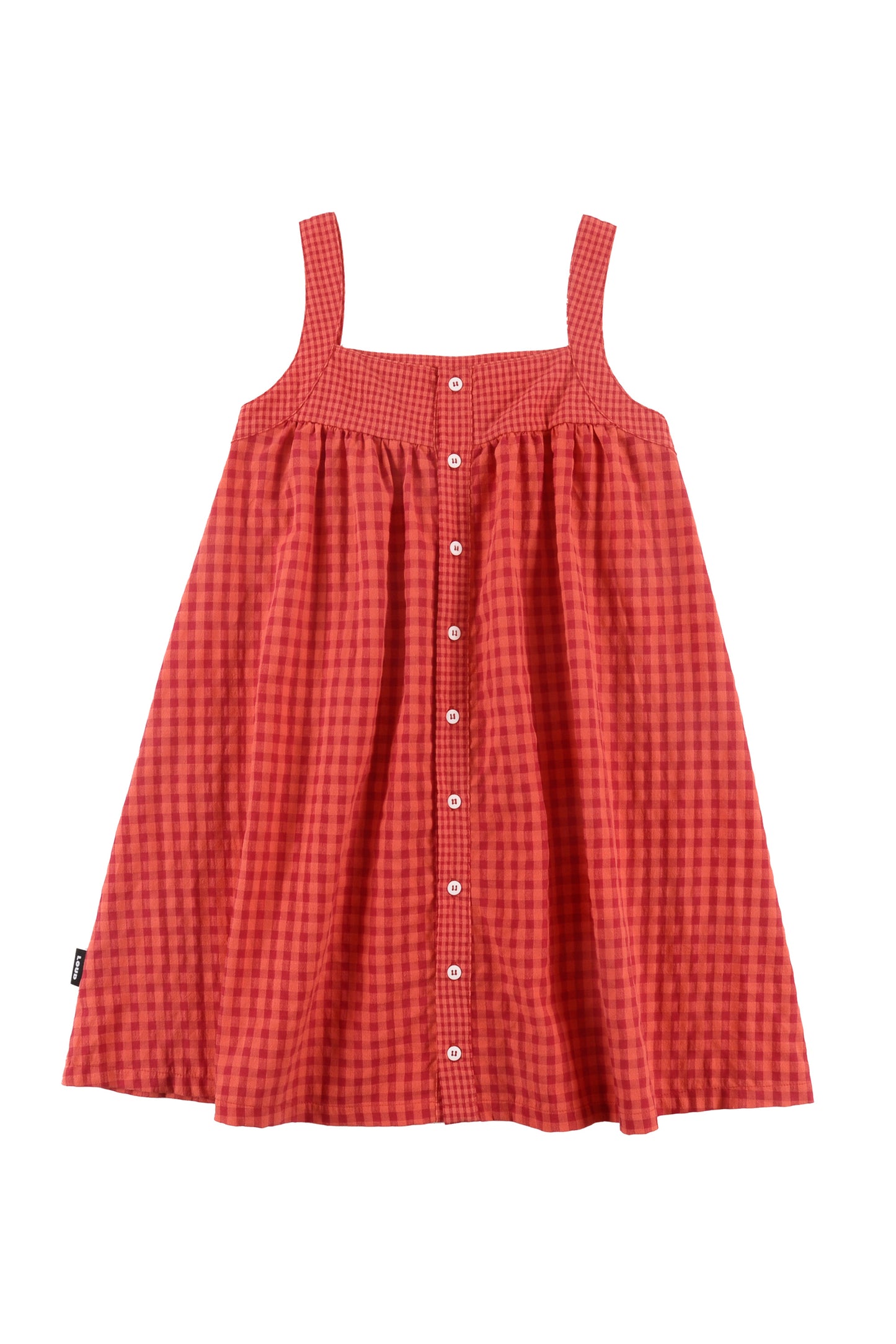 ISOLA - Red Check Summer Apron Dress