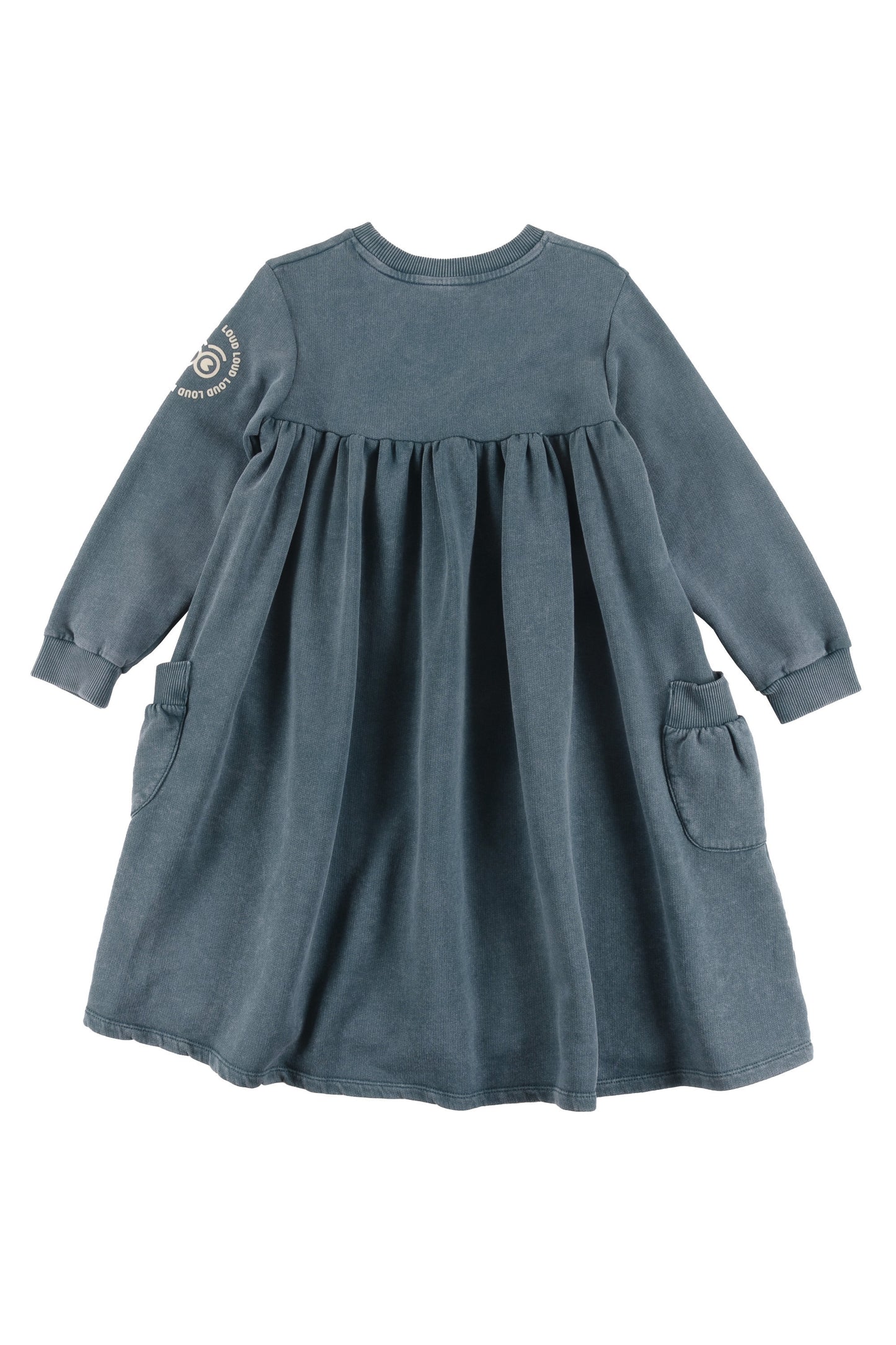 PASSION - Green Storm Marble Dye Dress Bubble Pockets