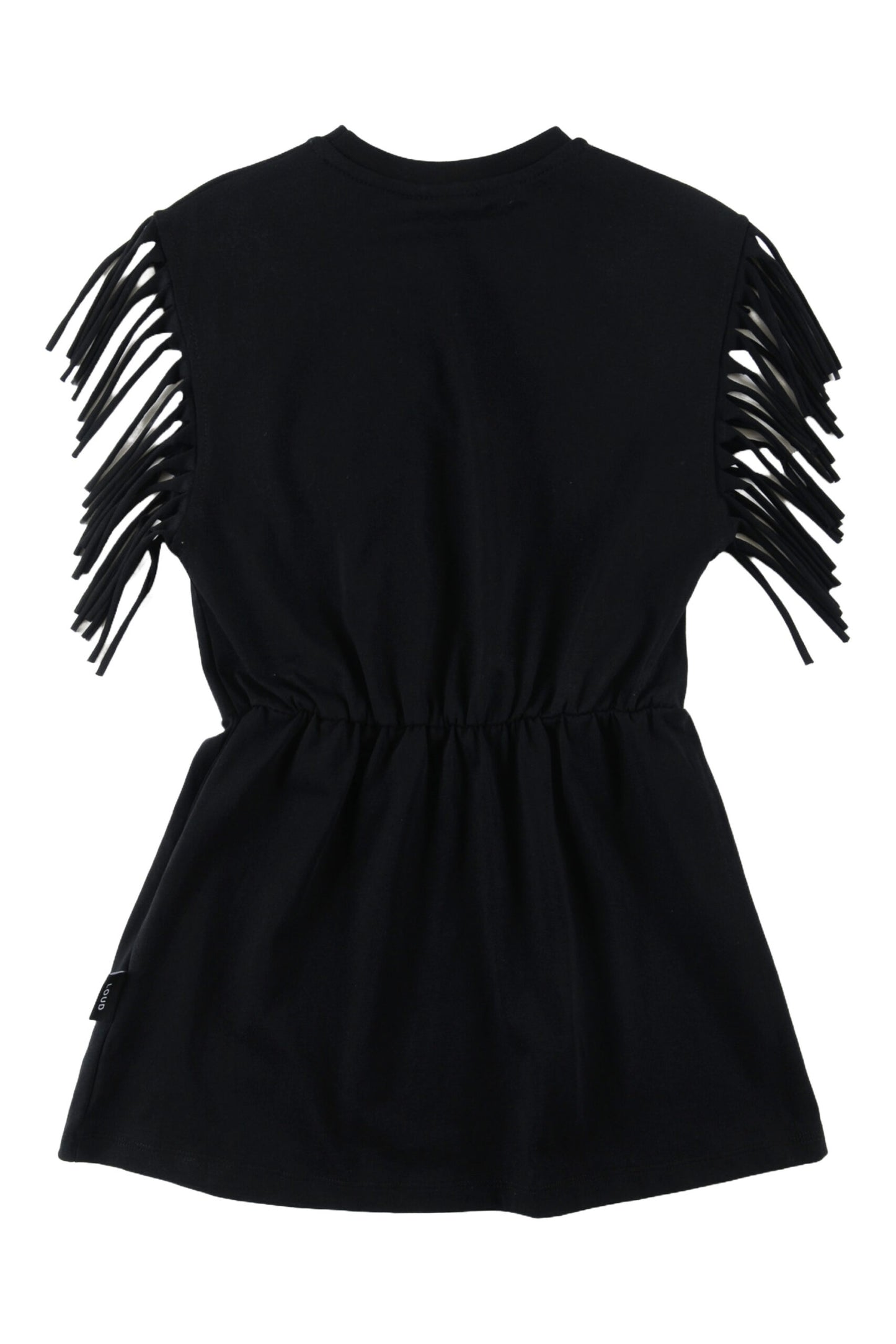 MAHALO - Black Dress Sleeve Fringes