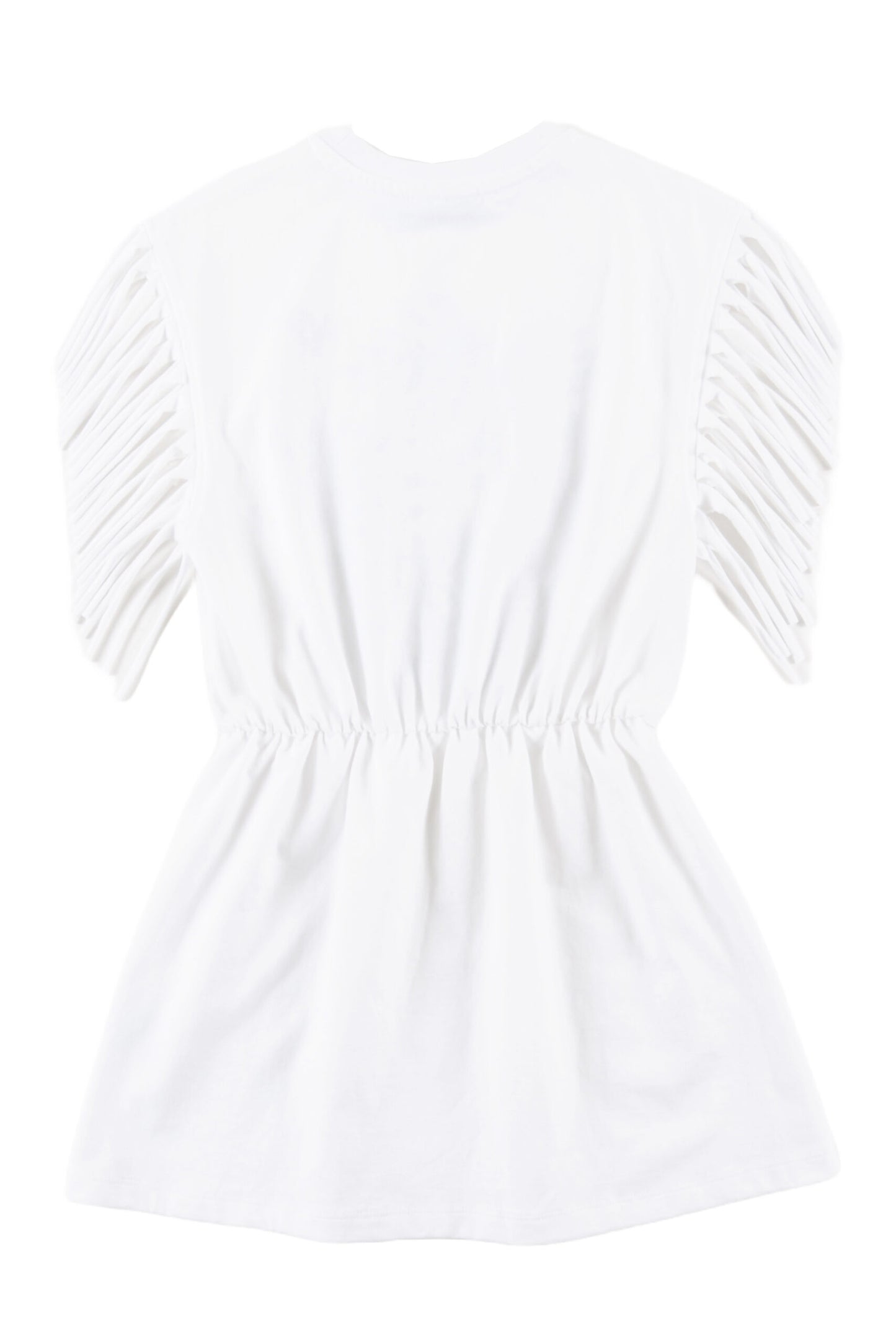MAHALO – White Dress Sleeve Fringes