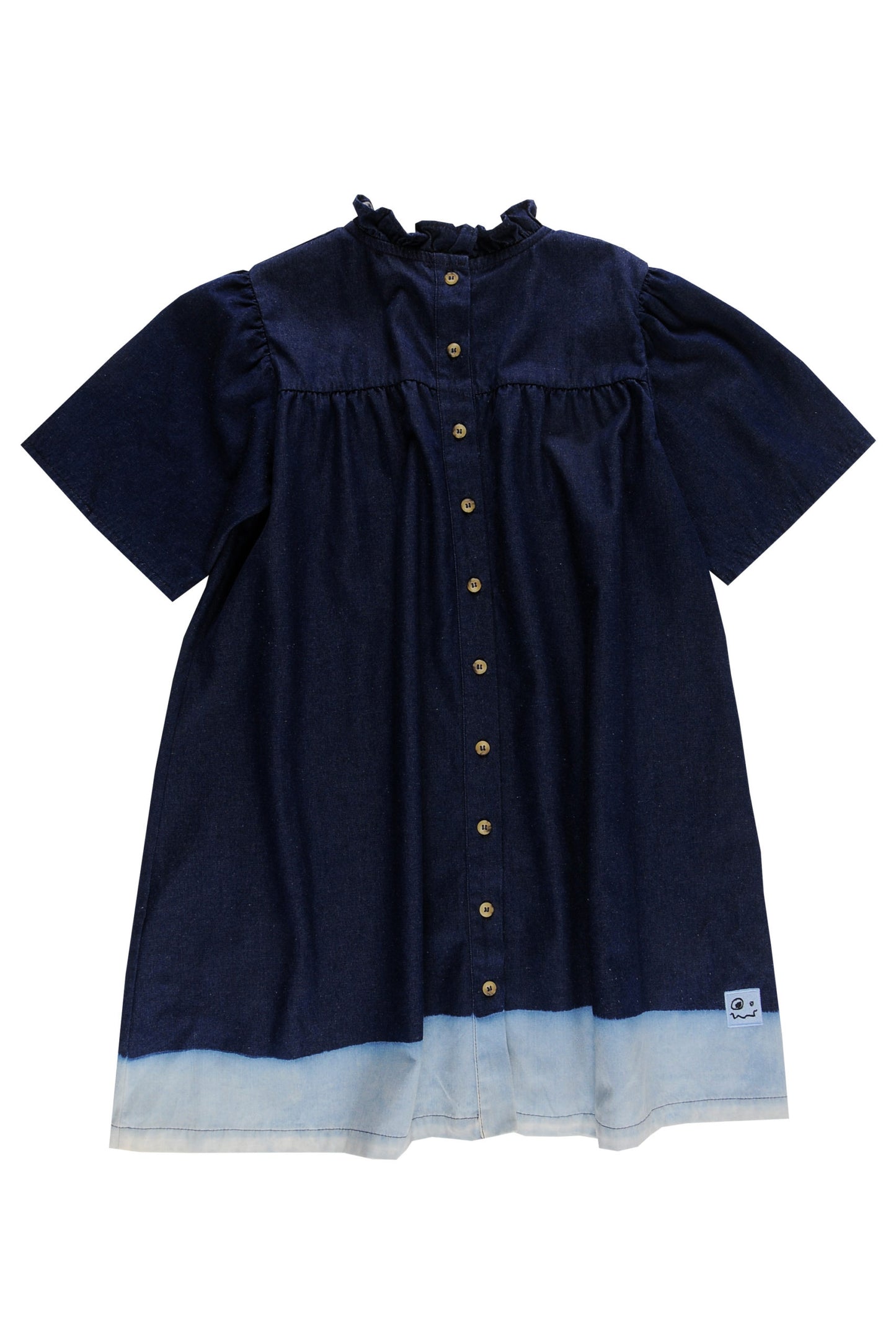 MYSTERY - Blue Denim Dip Dye Dress