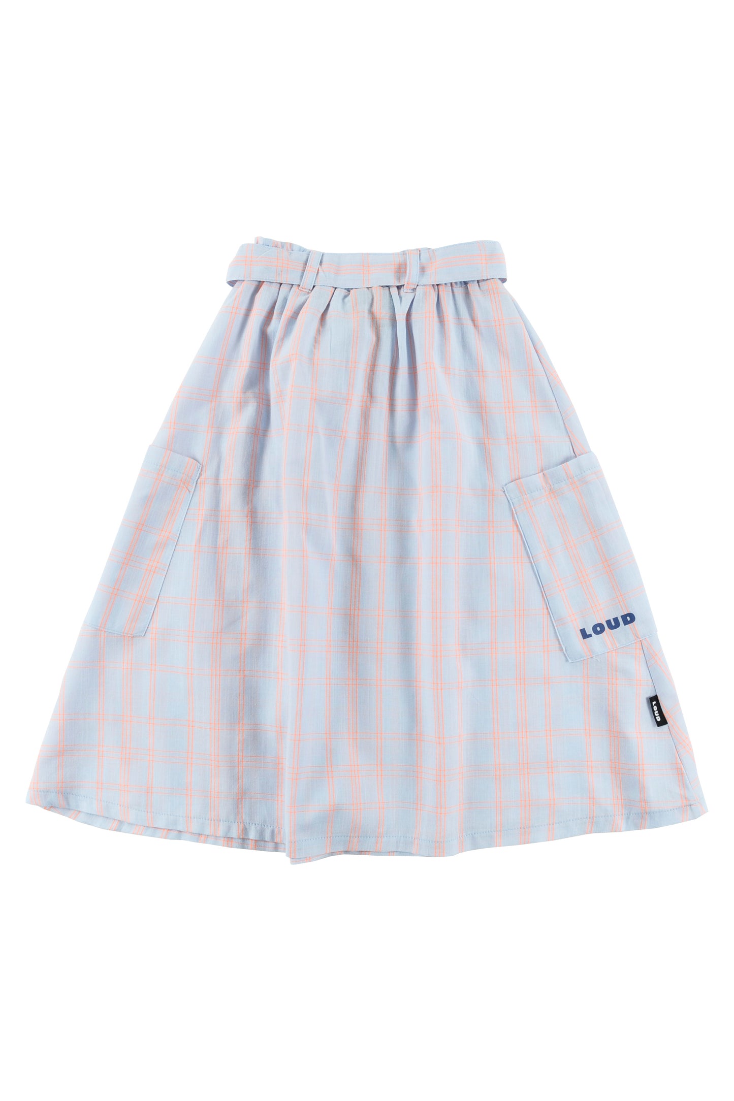 PALMA - Check Neon Skirt Midi