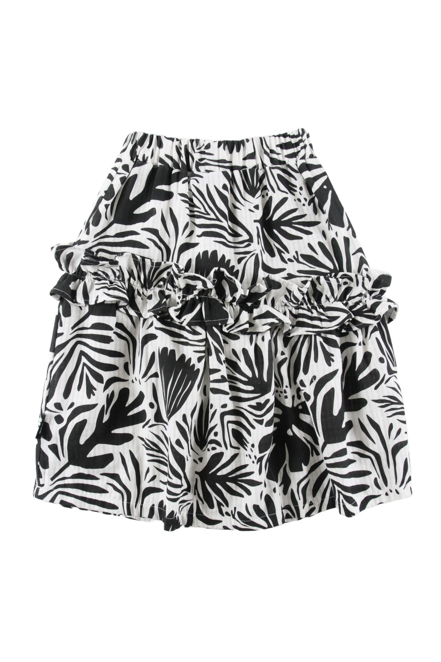 LANI - Floral Abstract AOP Skirt Midi