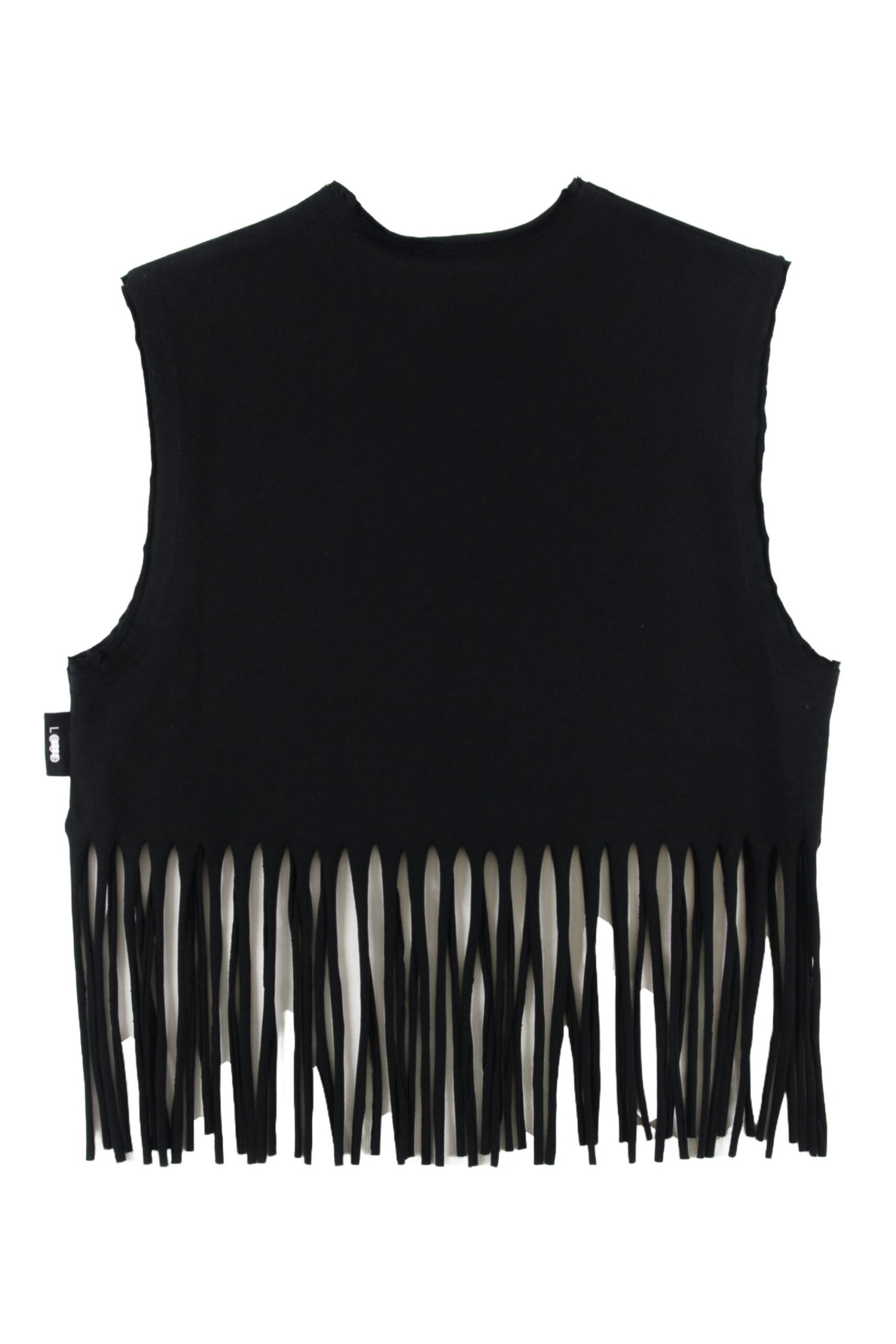 HAU’OLI - Black Crop Top Fringes