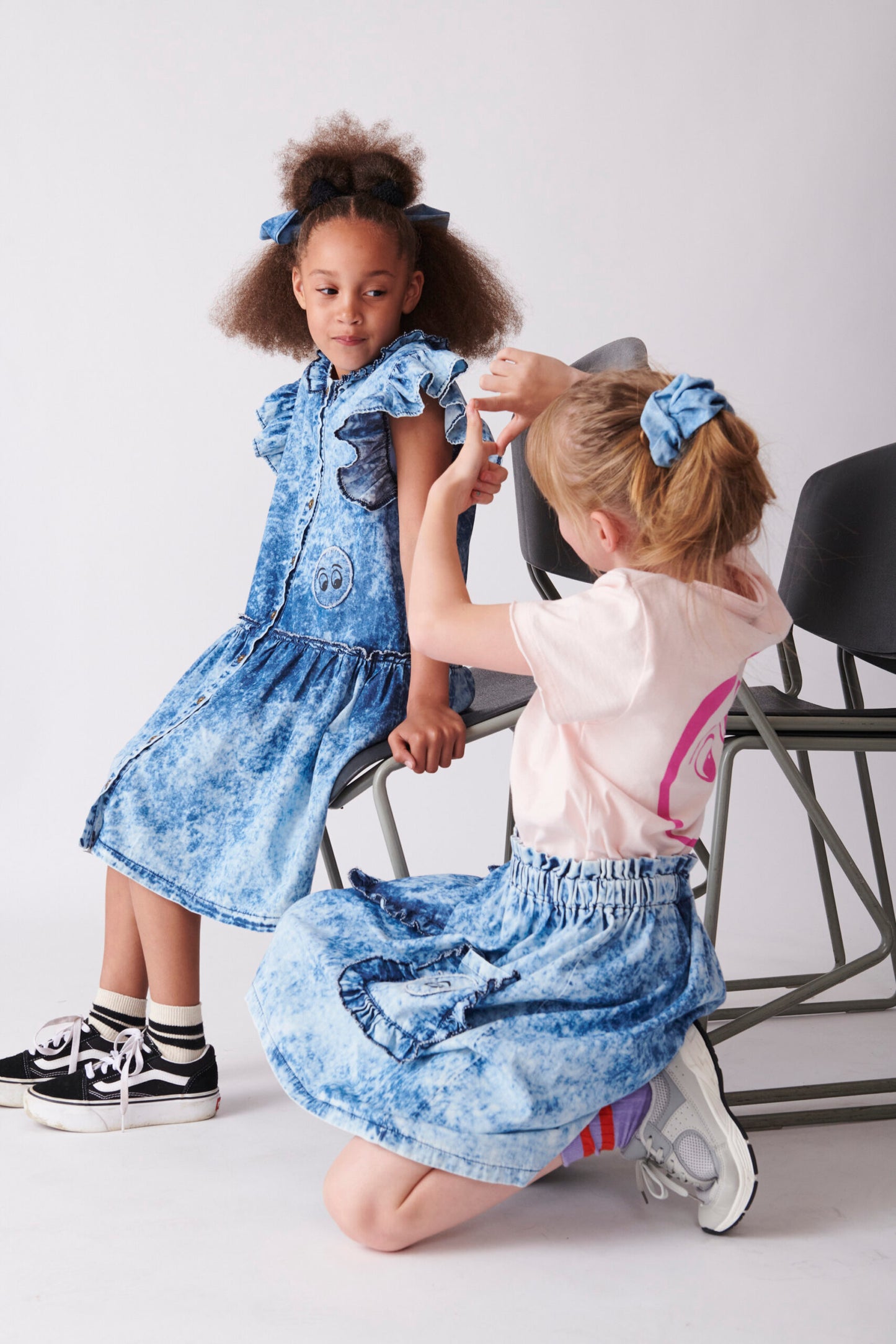 NATIVE - Blue Dye Hair Scrunchy
