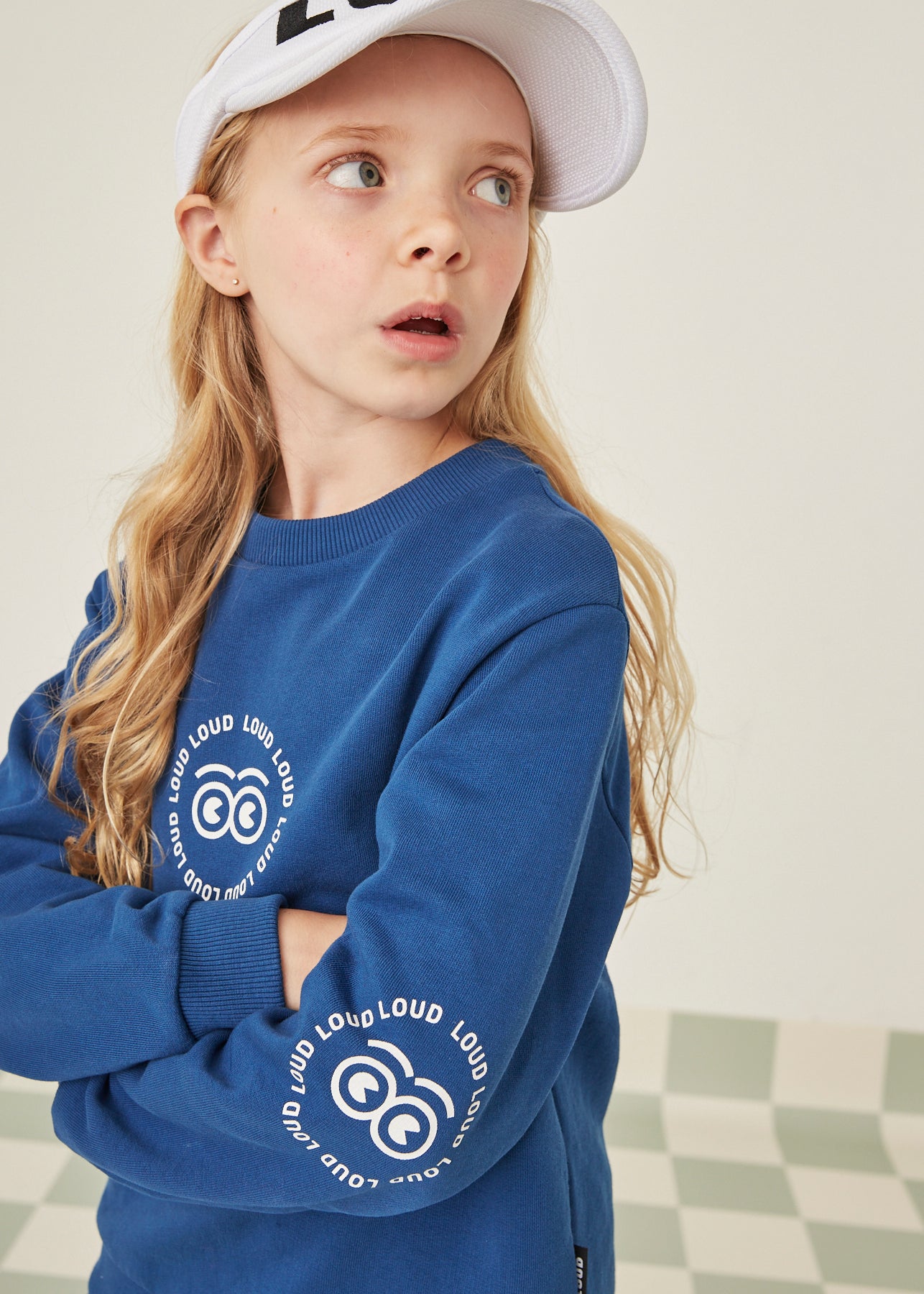 SOGNO - Navy/Gardenia Print Sweater Regular Fit