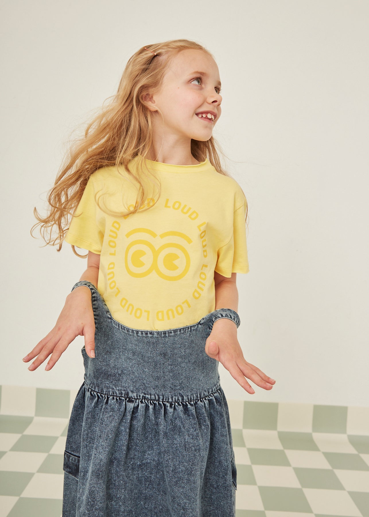 PROFUMO - Yellow/Yellow Spectra Print T-Shirt Relaxed Fit