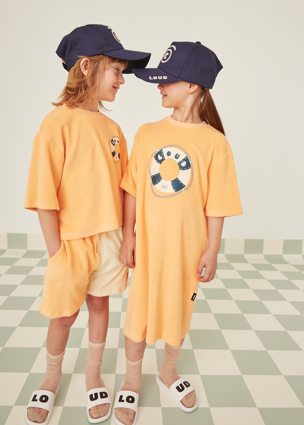 CIELO - Soft Orange Dress Loose Fit (Sample)