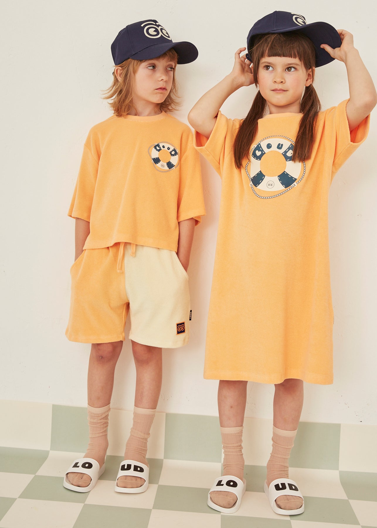 CIELO - Soft Orange Dress Loose Fit (Sample)