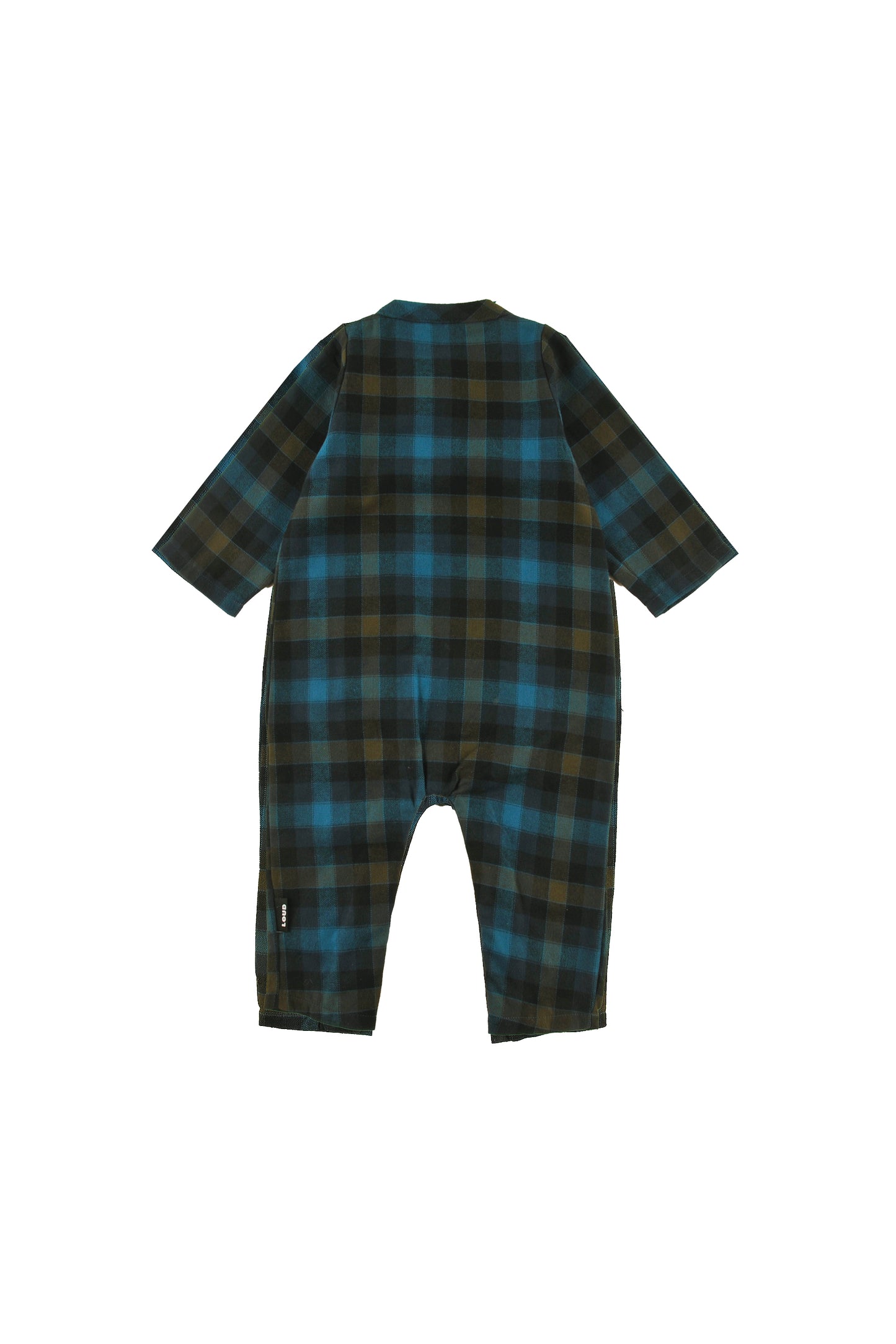 LIFT - CHECK Baby PLAYSUIT relaxed fit, IceSkate embroidery motif