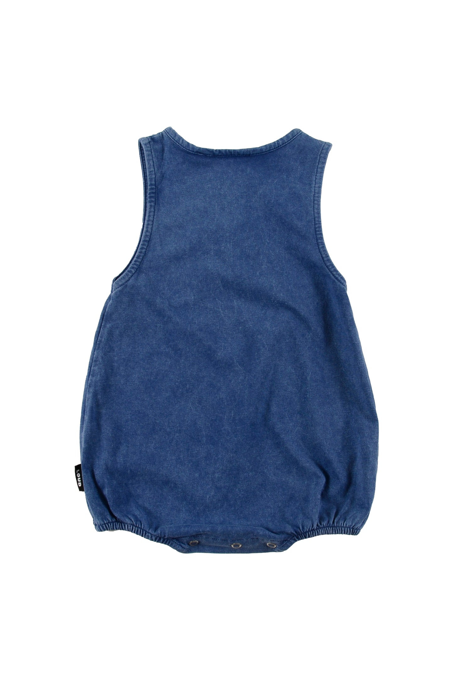 FAMILY - Navy Marble Dye Romper (Sample)