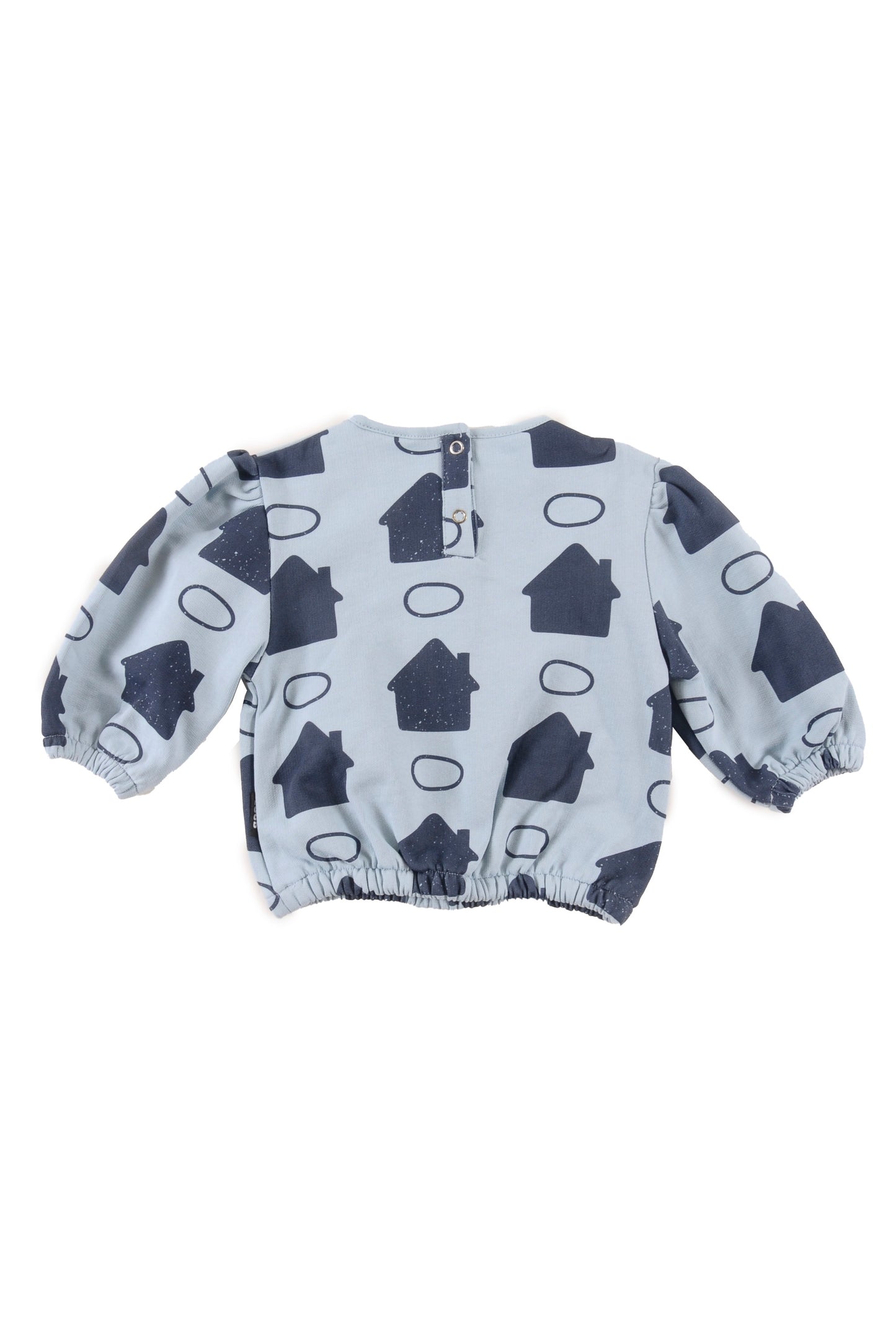 STEP - Sky Blue House AOP Baby Blouse