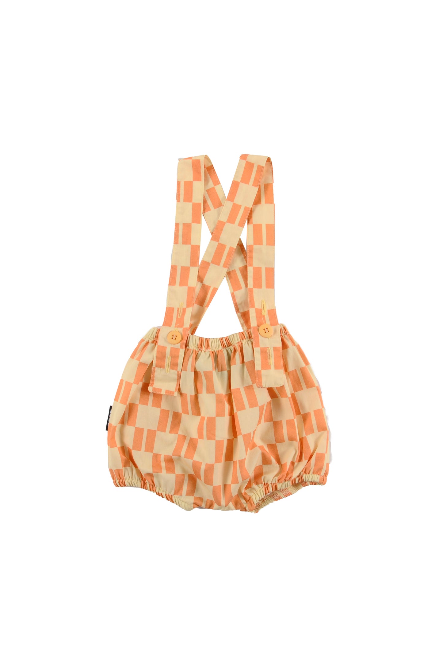 TROPICAL - Check Vanilla/Papaya Bloomers Braces (Sample)