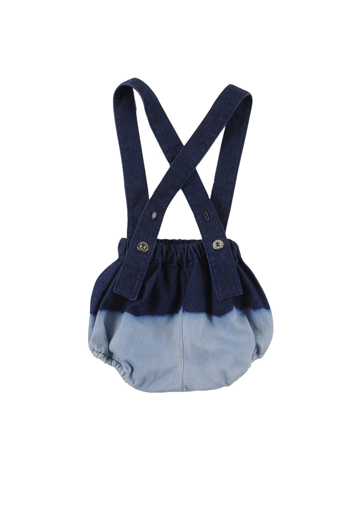 CALM - Blue Denim Dip Dye Bloomers Braces