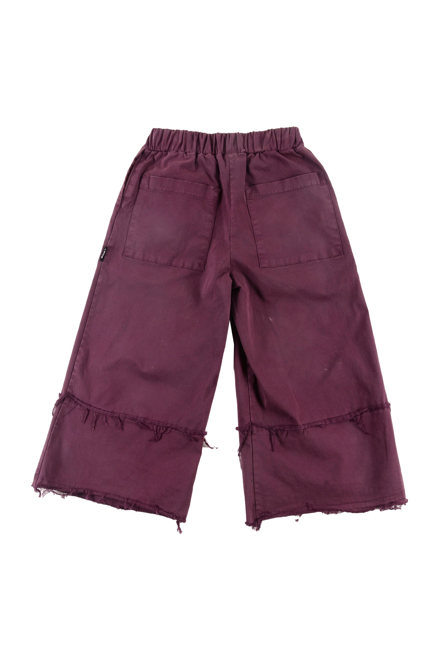 GENTLE - Grape Wine Stone Wash Trousers Wide Leg (Sample)
