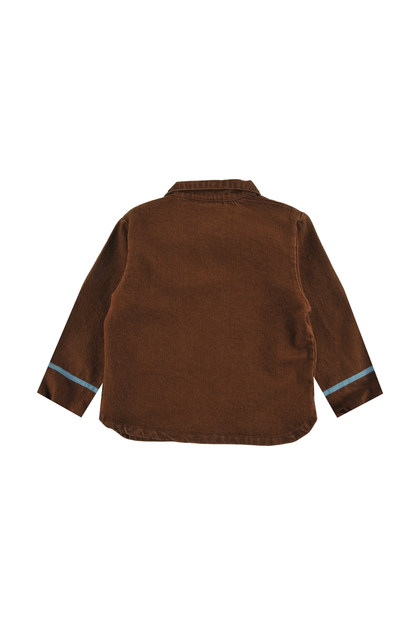 TAIL - CHOCO SHIRT loose fit, collar and front pocket, contrast tape sleeve, circle LOUD eyes logo print