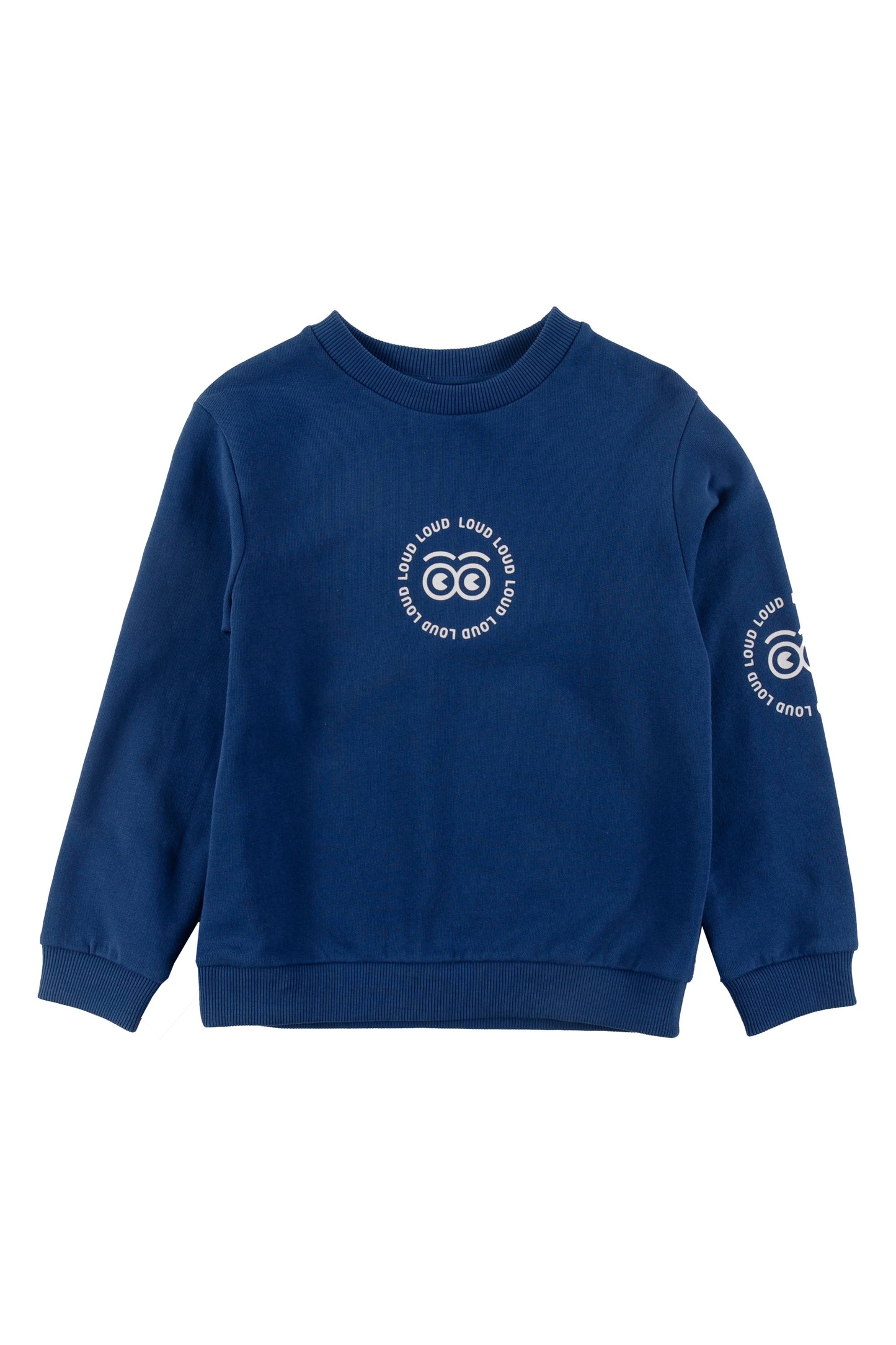 SOGNO - Navy/Gardenia Print Sweater Regular Fit
