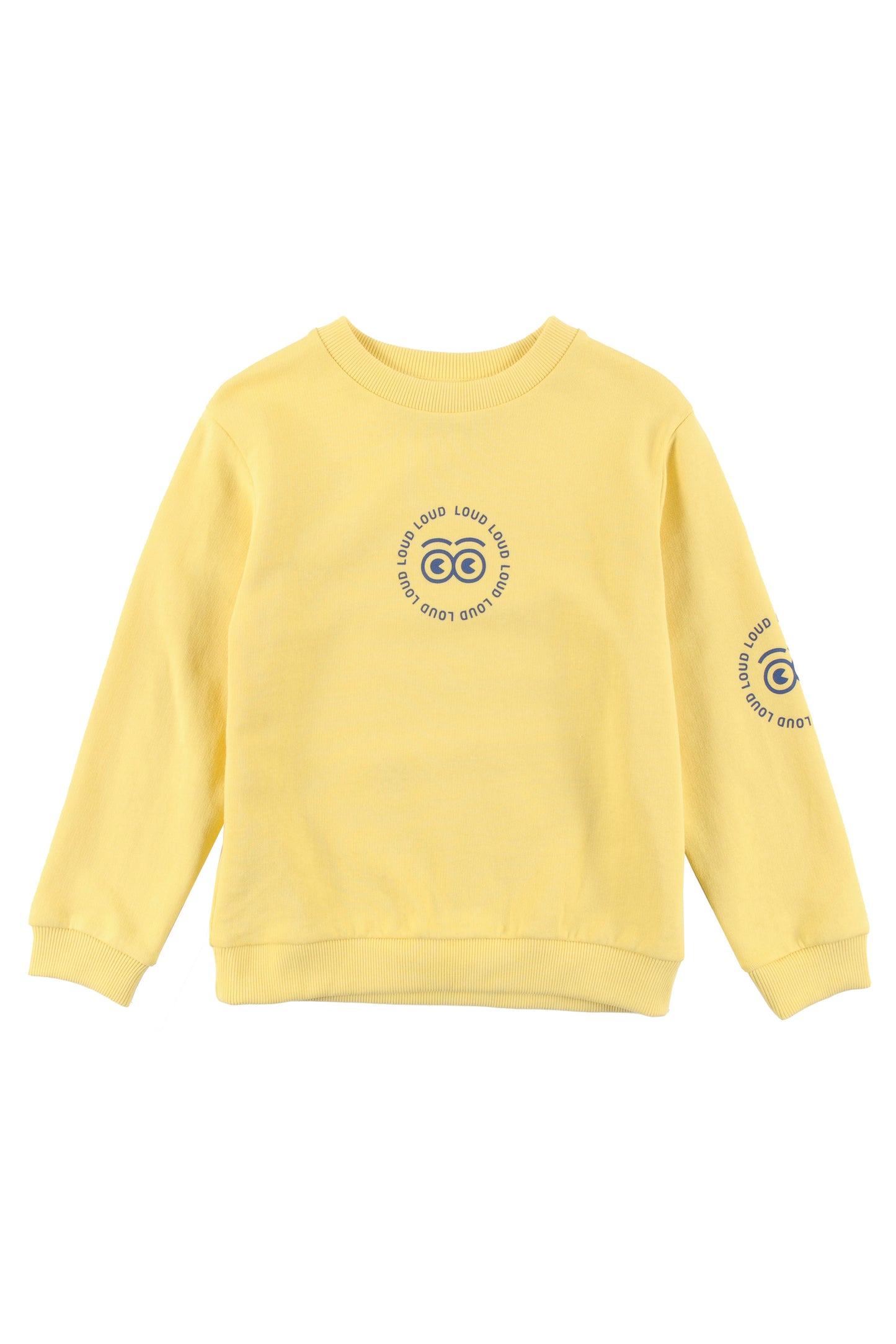 SOGNO - Yellow/Navy Print Sweater Regular Fit