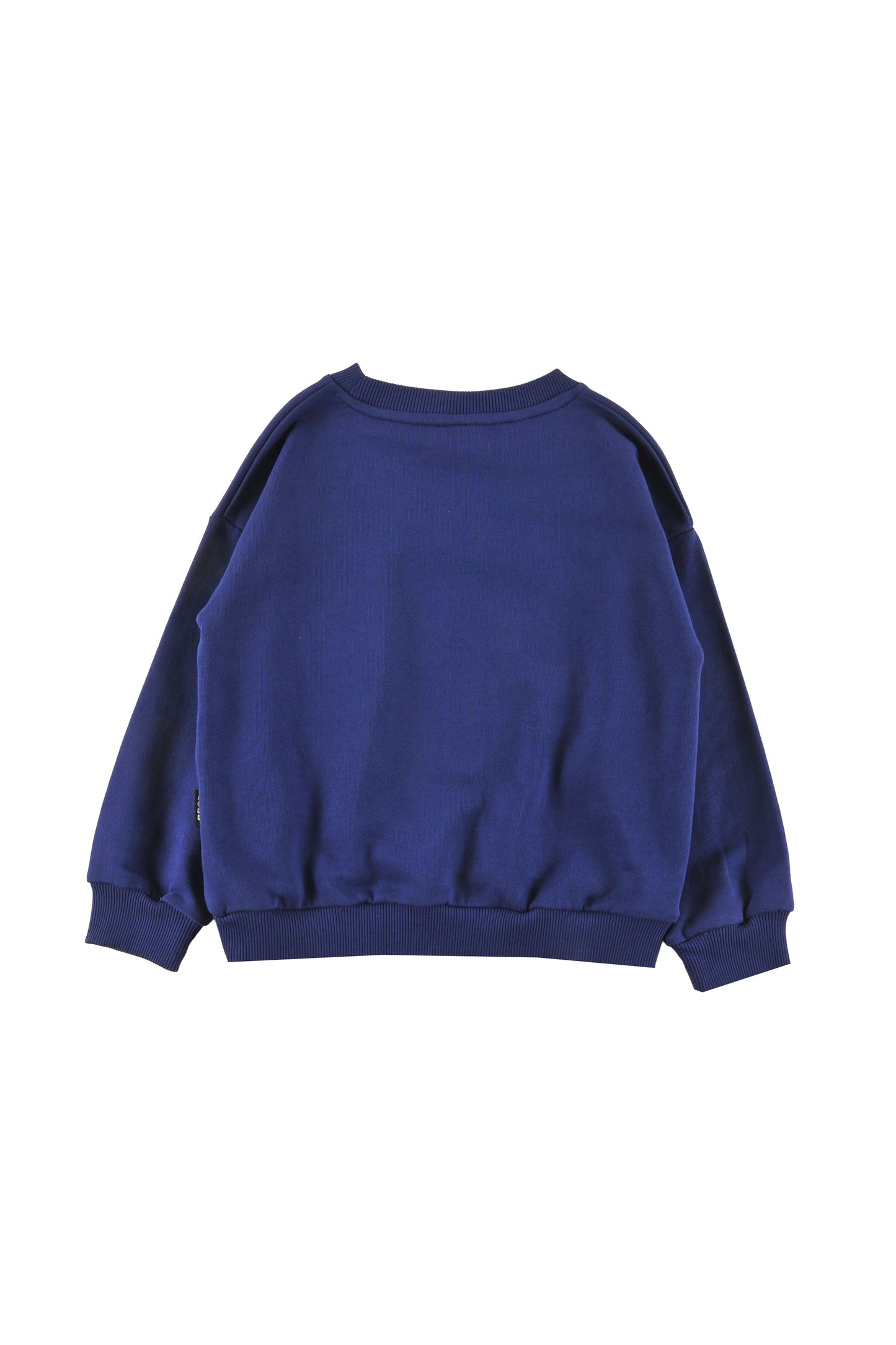 ST. MOTITZ - BLUE NAVY SWEATER relaxed fit drop shoulder ST. MORITZ print