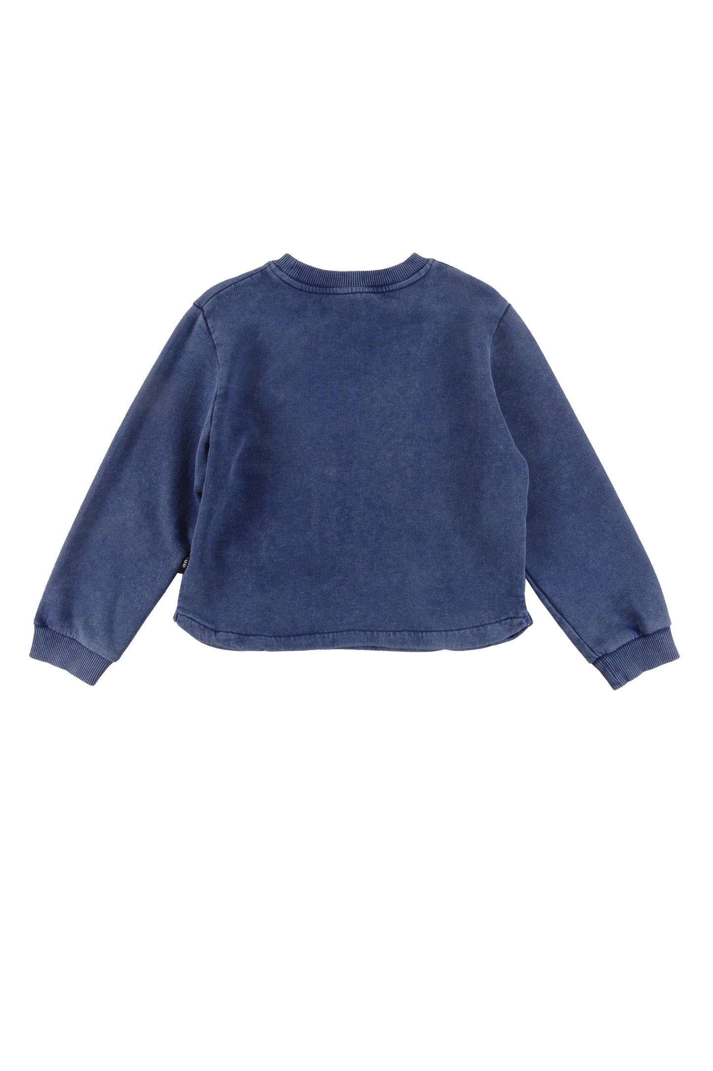 BROTHER - Blue Depth Marble Dye Sweater Front Pocket