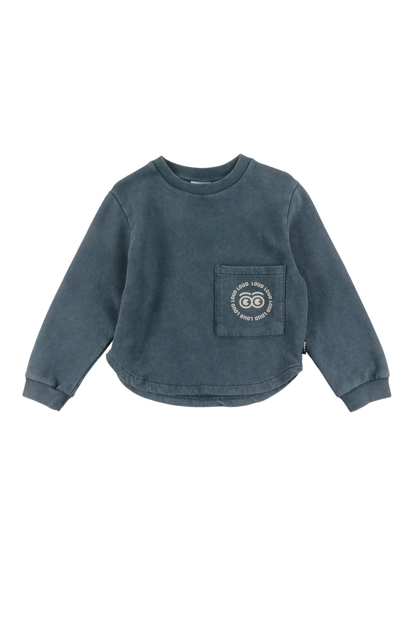 BROTHER - Green Storm Marble Dye Sweater Front Pocket