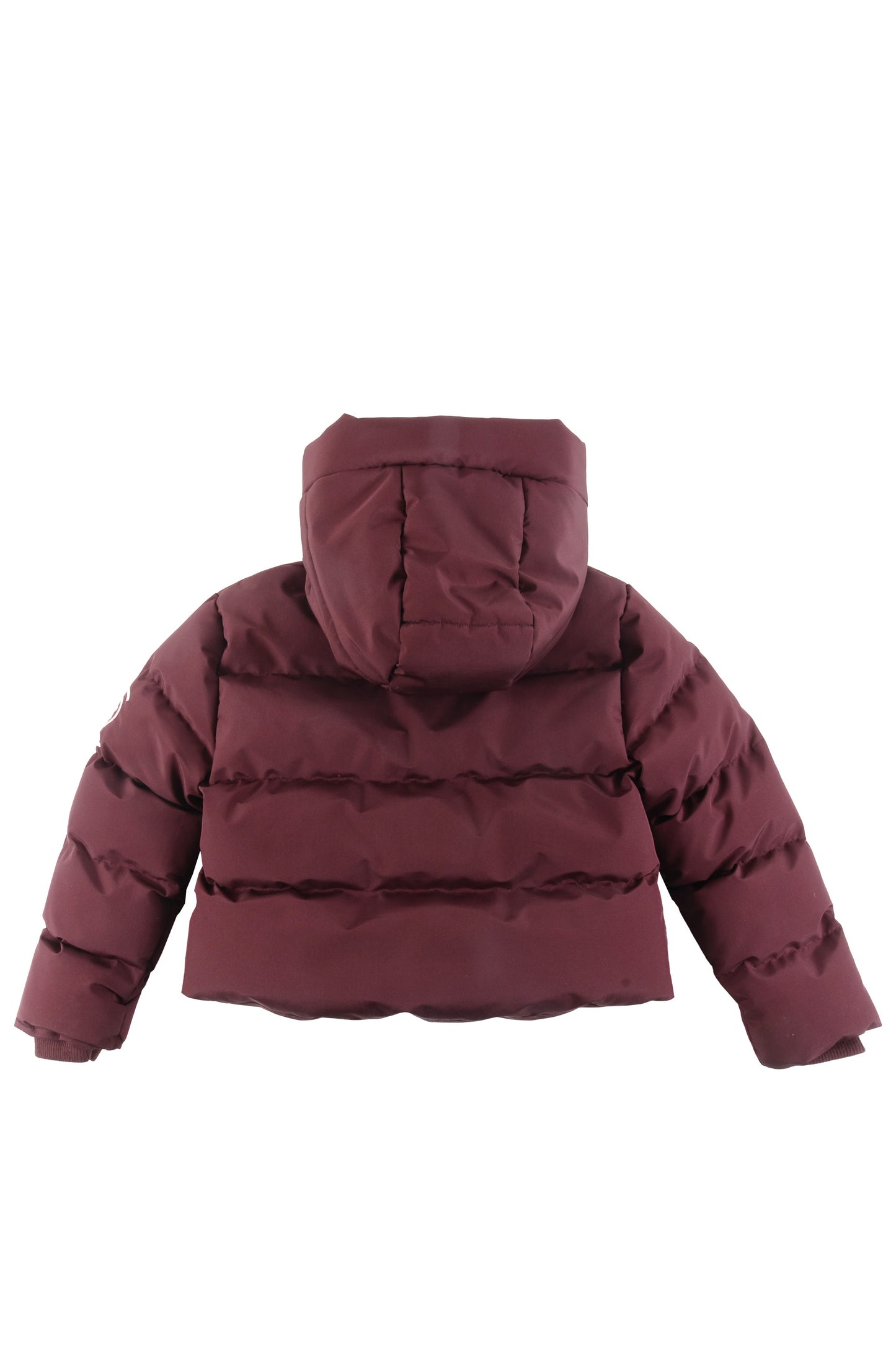 JOKE - Burgundy Outerwear Hooded Jacket Crop Fit