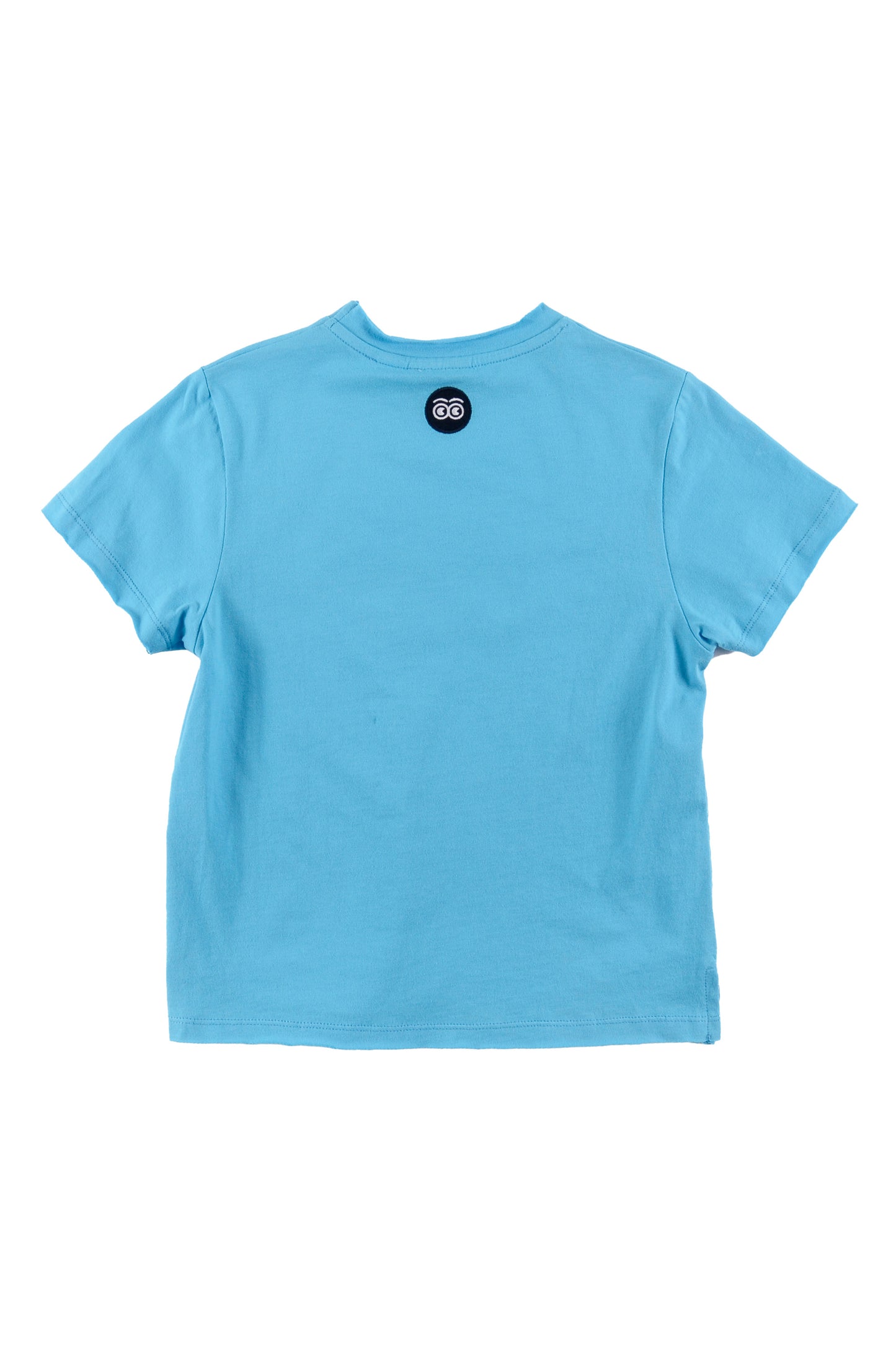 PROFUMO - Cyan Blue/Blue Print T-Shirt Relaxed Fit