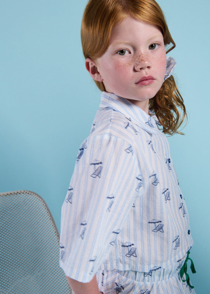 BARCA - Deckchair AOP Girl Shirt Cropped