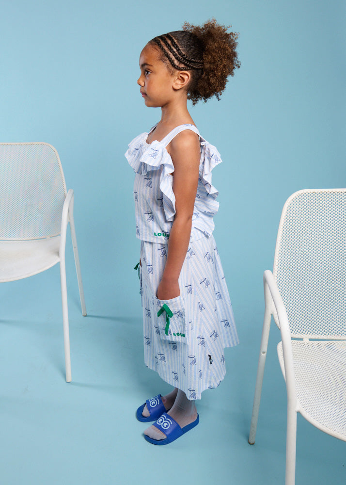 BAIA - Deckchair AOP Skirt Midi Front Pockets