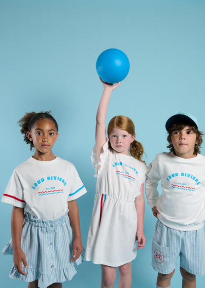 AZZURRA - Gardenia T-Shirt Loose Fit Drop Shoulder