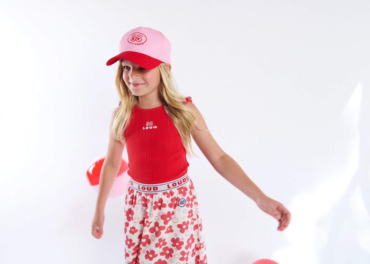 NATURA - Red Vest Ruffle Armhole