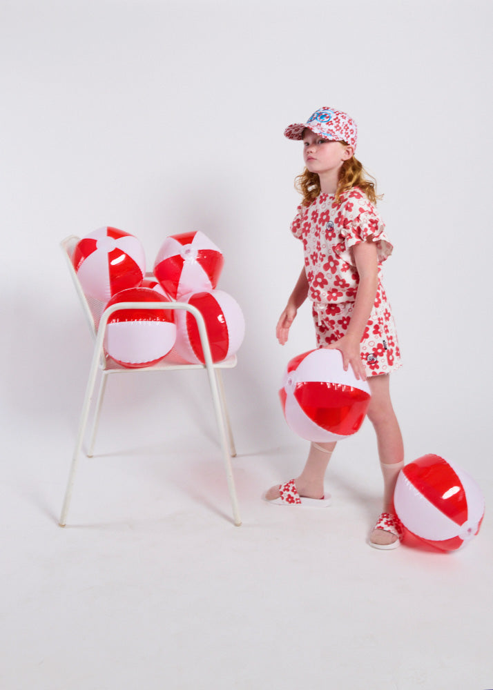 FLOWER - Flower AOP Girl Top Ruffle