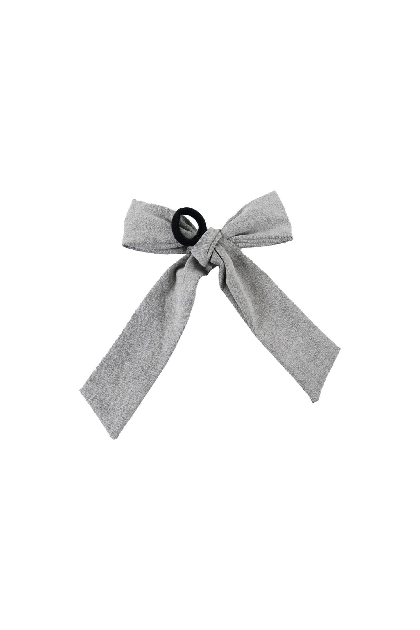 BUNNY - Light Grey Washed Hair Bow