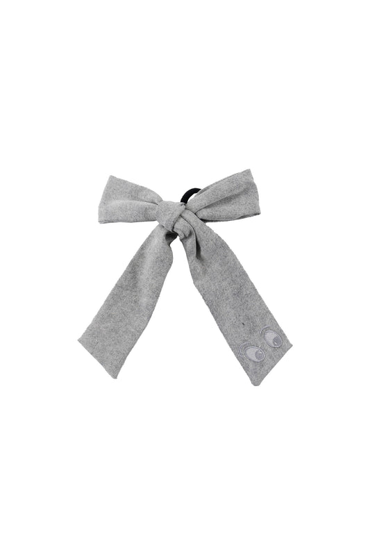 BUNNY - Light Grey Washed Hair Bow