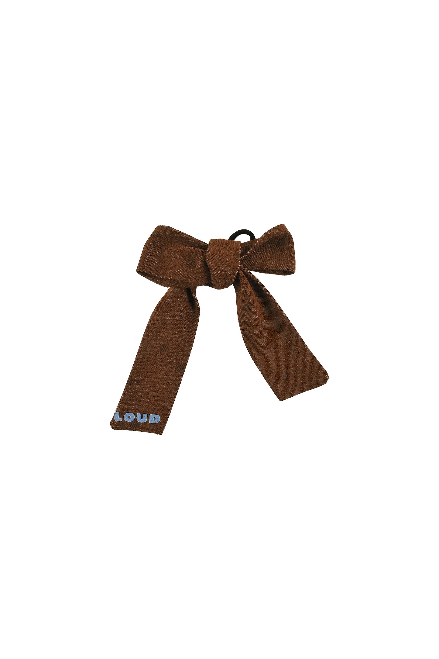 GLITZY - CHOCO POLKADOT HAIR bow elastic