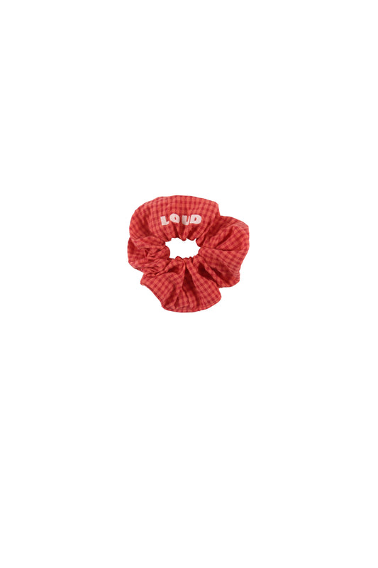 COCCO - Red Check Hair Scrunchy