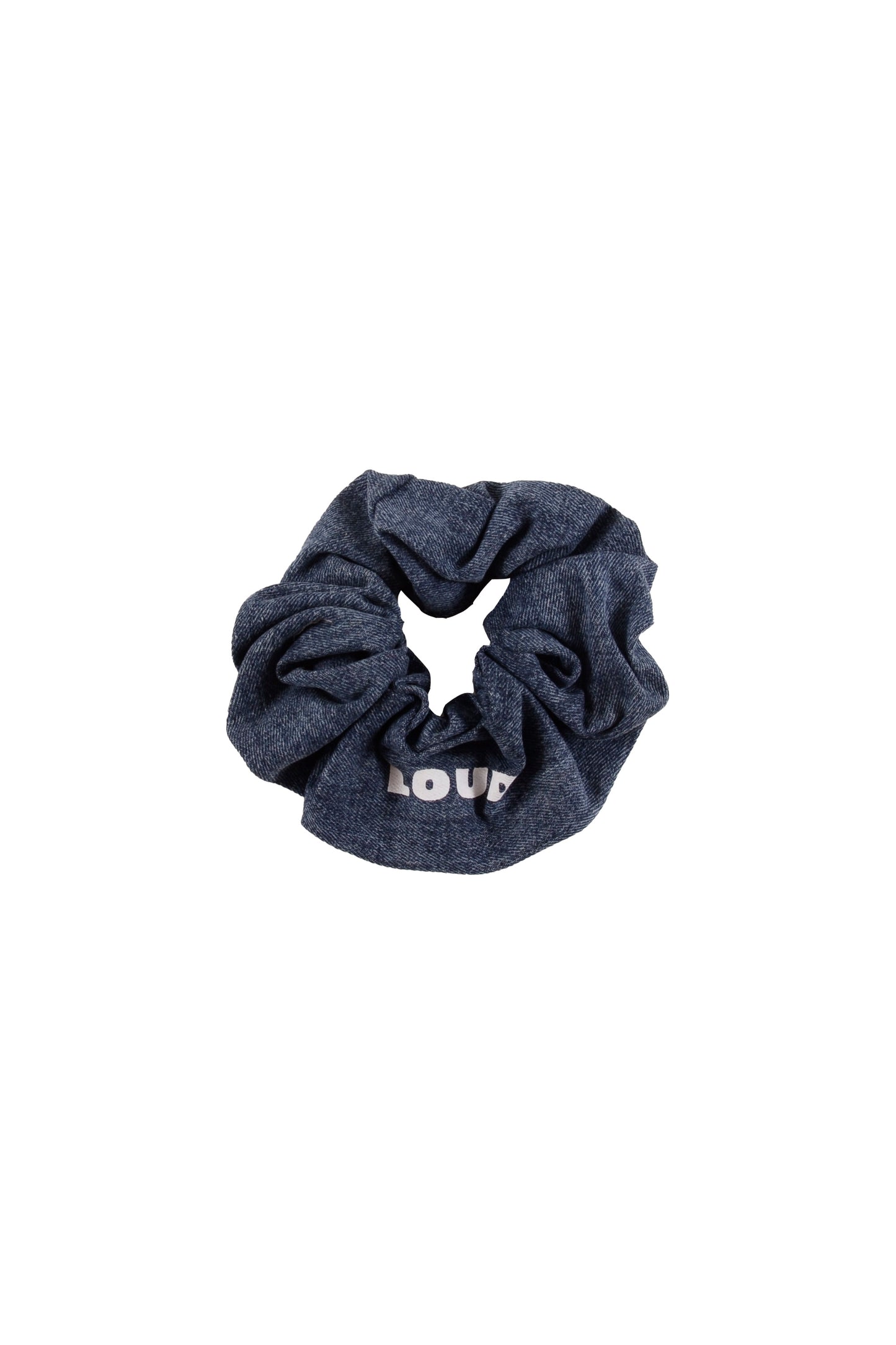 SAND - Mid Blue Stone Wash Hair Scrunchy